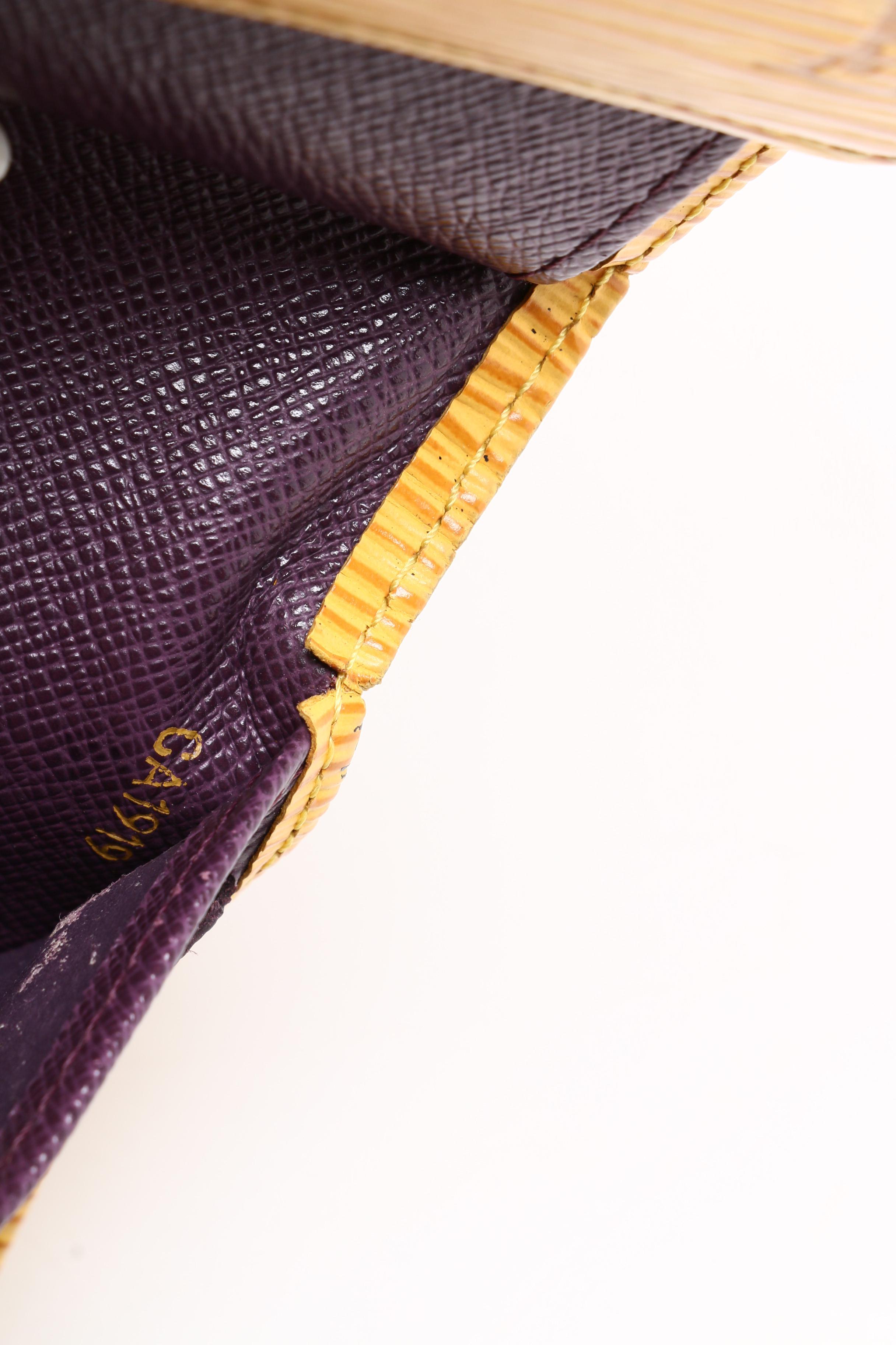 Louis Vuitton Tassil Yellow Epi Leather Porte Tresor International Wallet