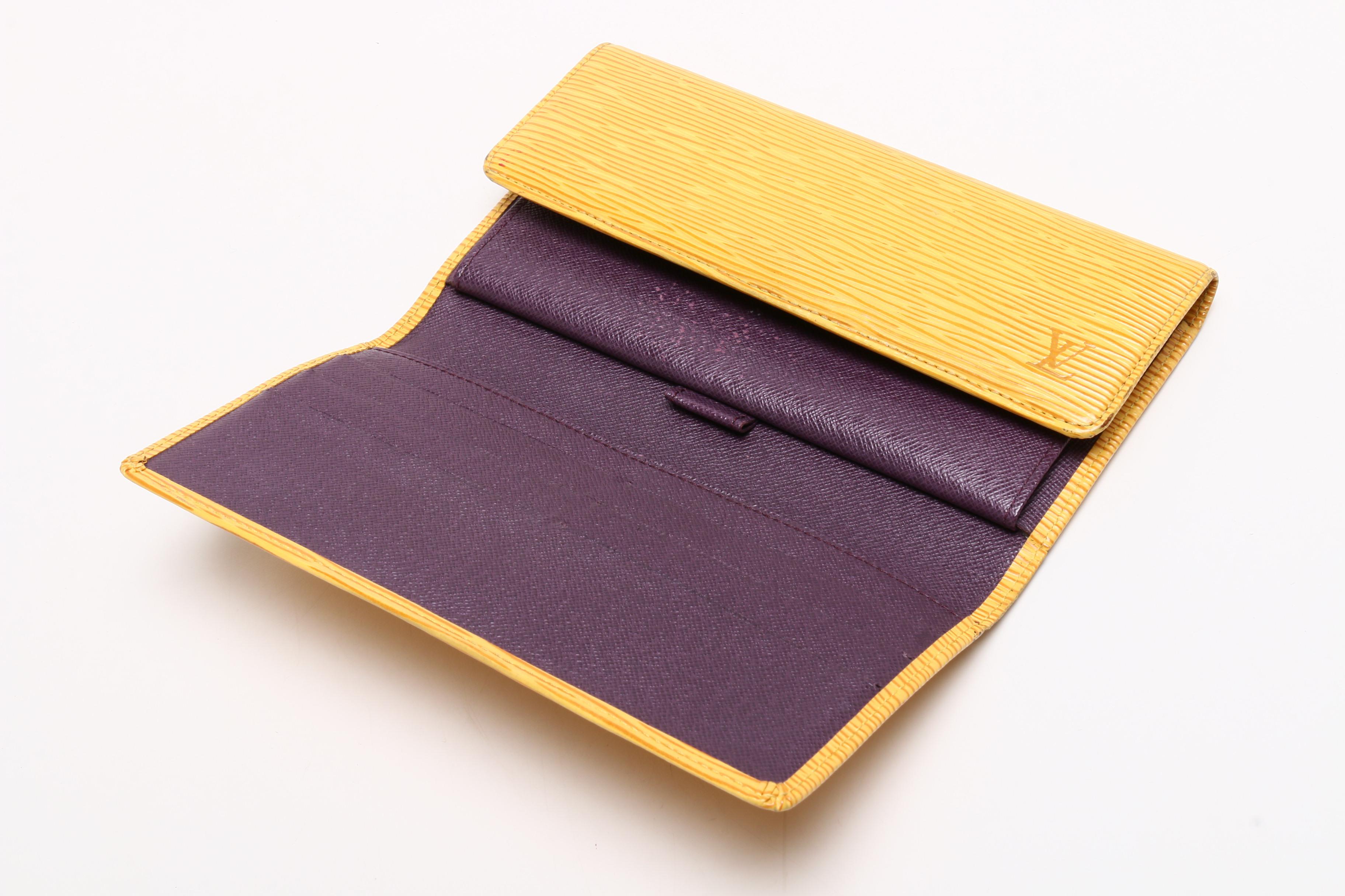 Louis Vuitton Tassil Yellow Epi Leather Porte Tresor International Wallet