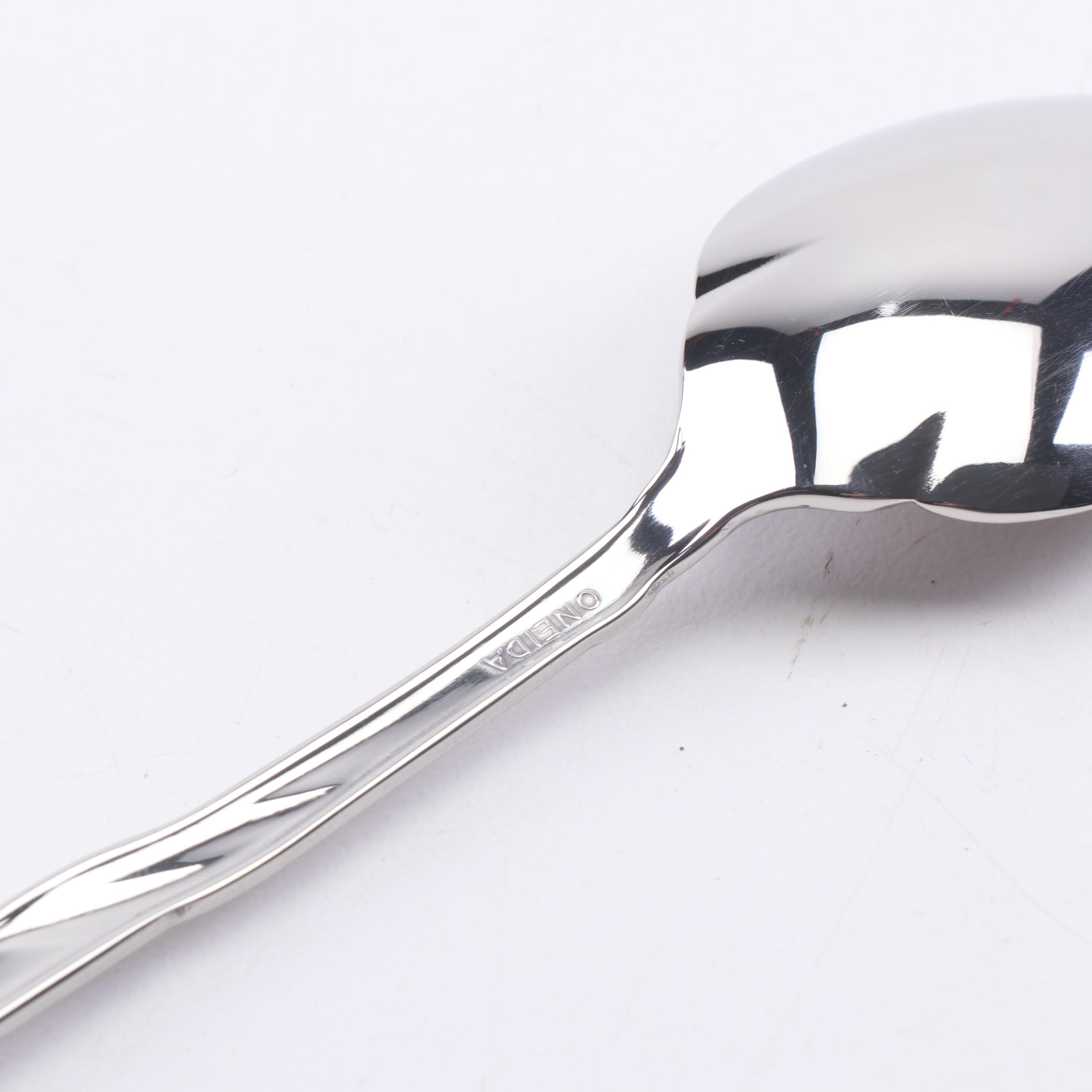 Oneida "Eden" Stainless Steel Flatware and Serving Utensil Sets