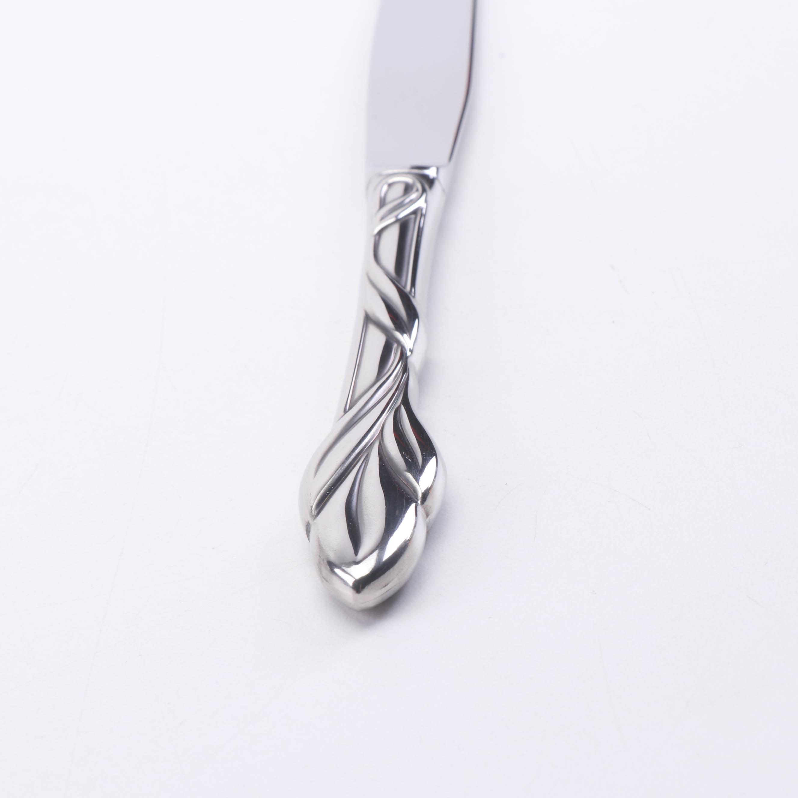 Oneida "Eden" Stainless Steel Flatware and Serving Utensil Sets