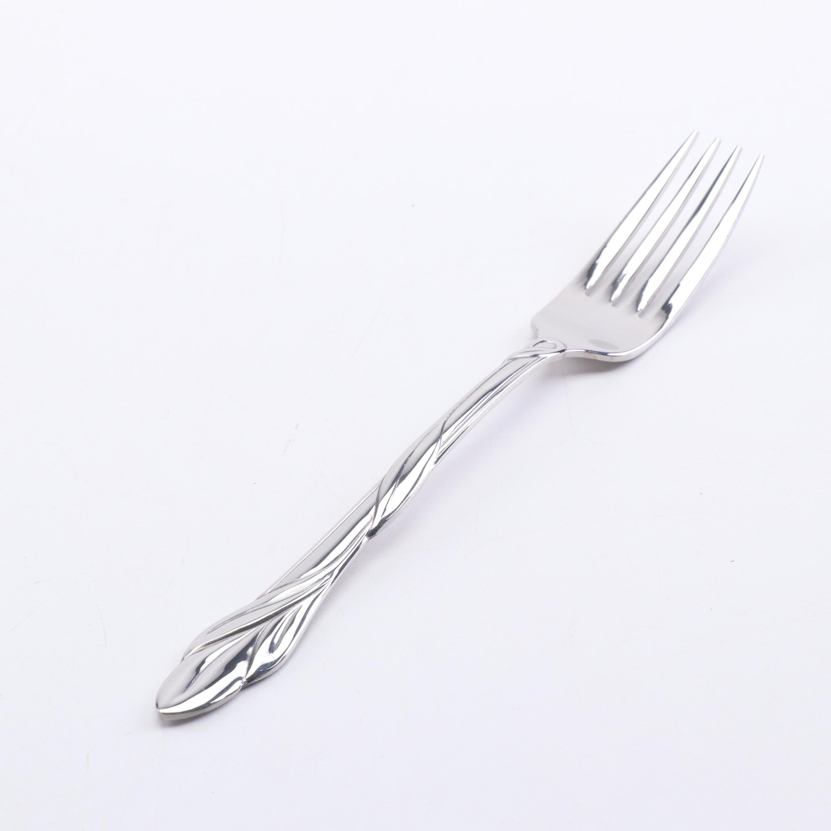 Oneida "Eden" Stainless Steel Flatware and Serving Utensil Sets