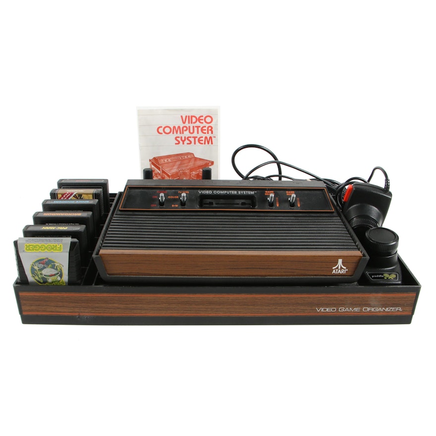 Atari Video Computer System with Games and Organizer