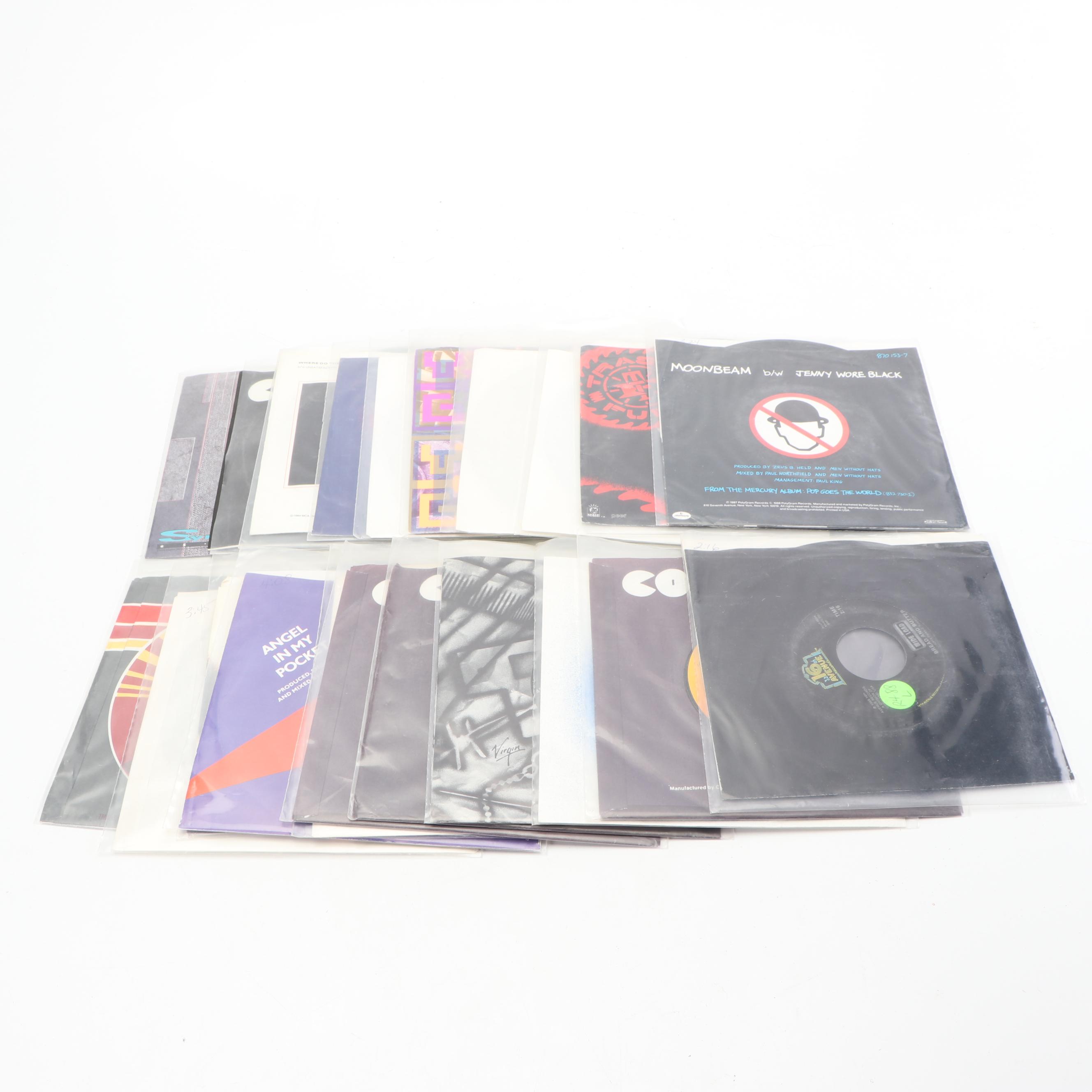 Collection of 45 RPM Records, Vintage