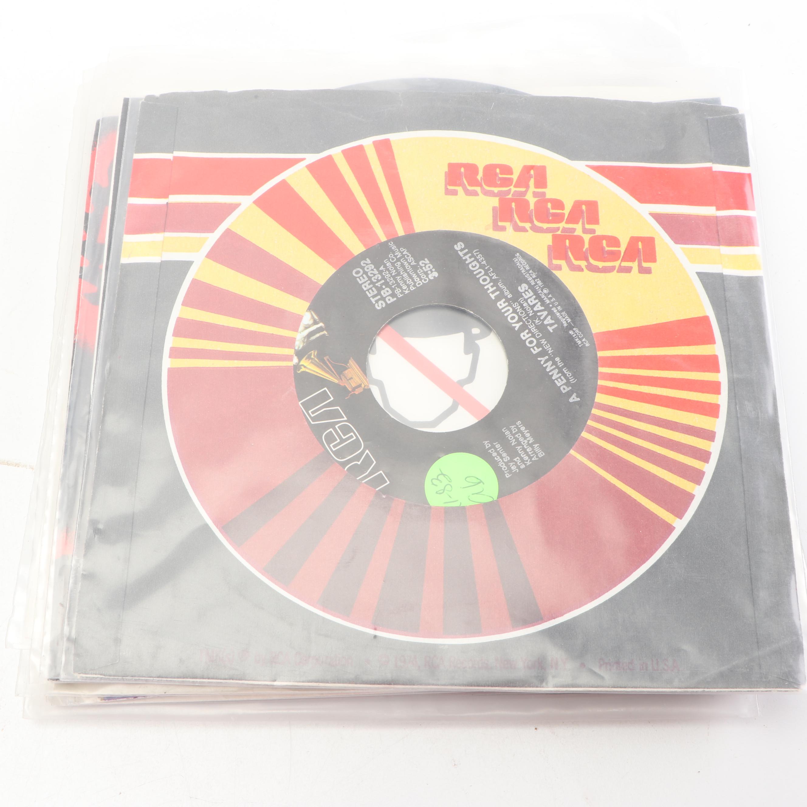 Collection of 45 RPM Records, Vintage