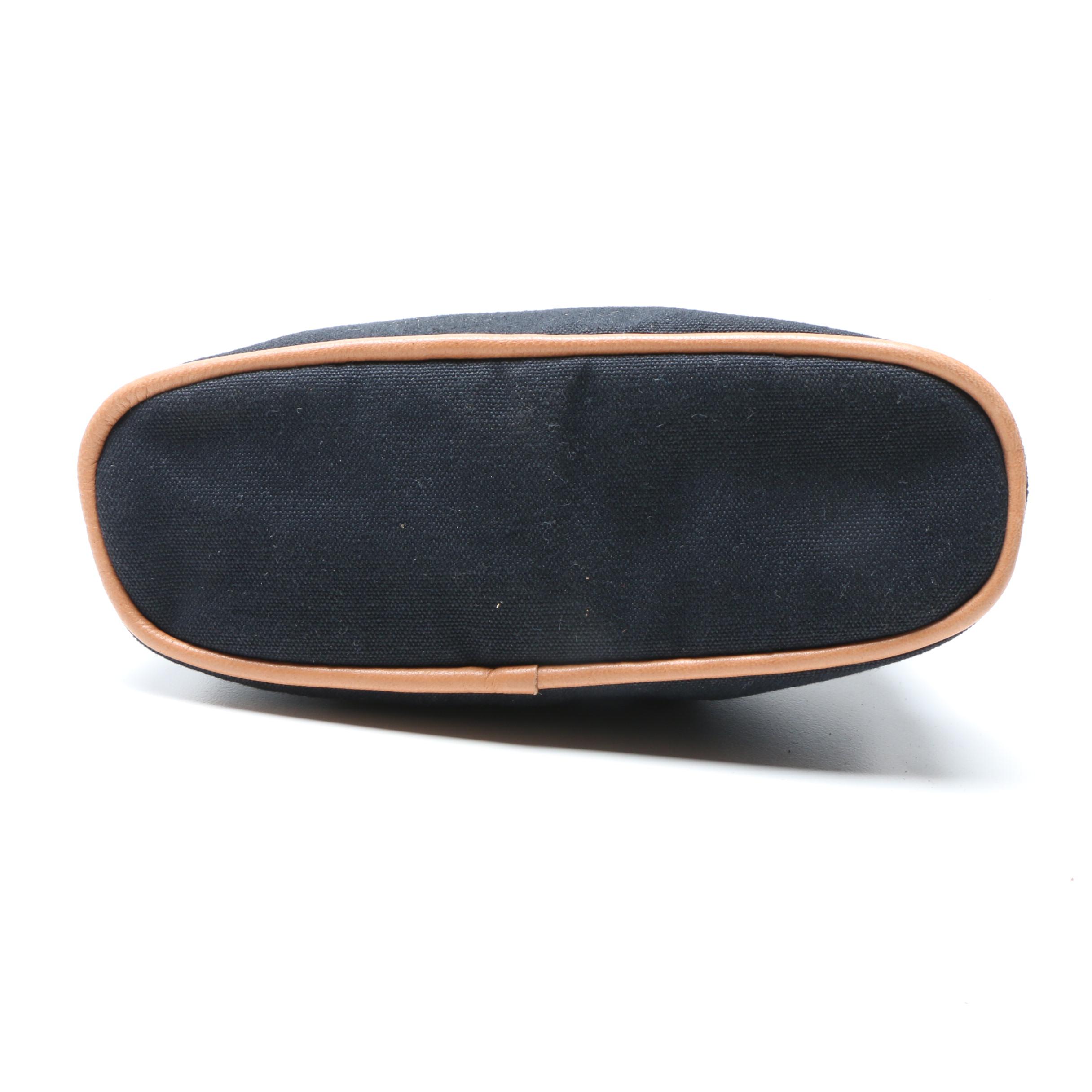 Hermès Paris Two-Tone Clemence Leather Agenda Cover and Canvas Travel Pouch