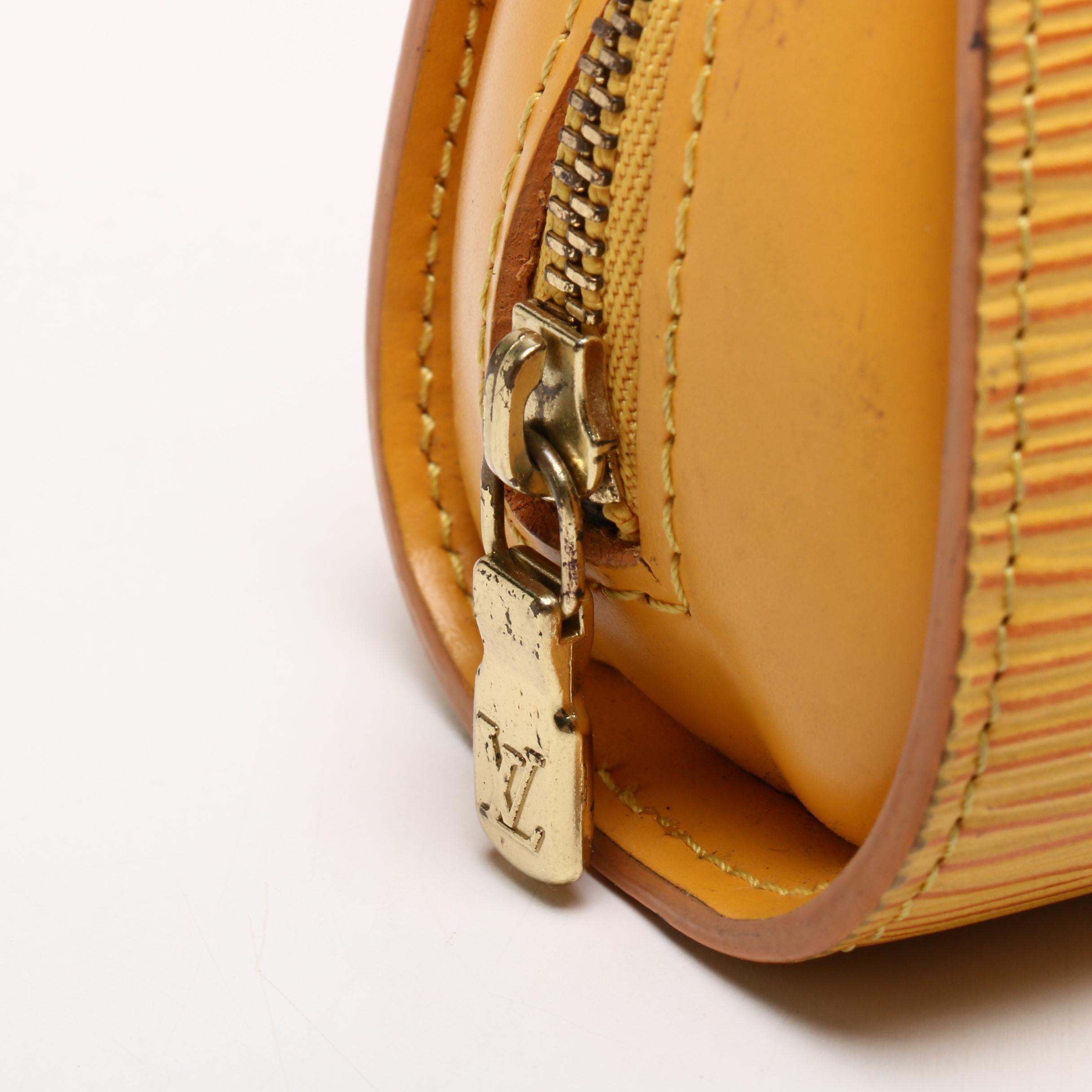 Louis Vuitton Tassil Yellow Epi Leather Cosmetic Pouch