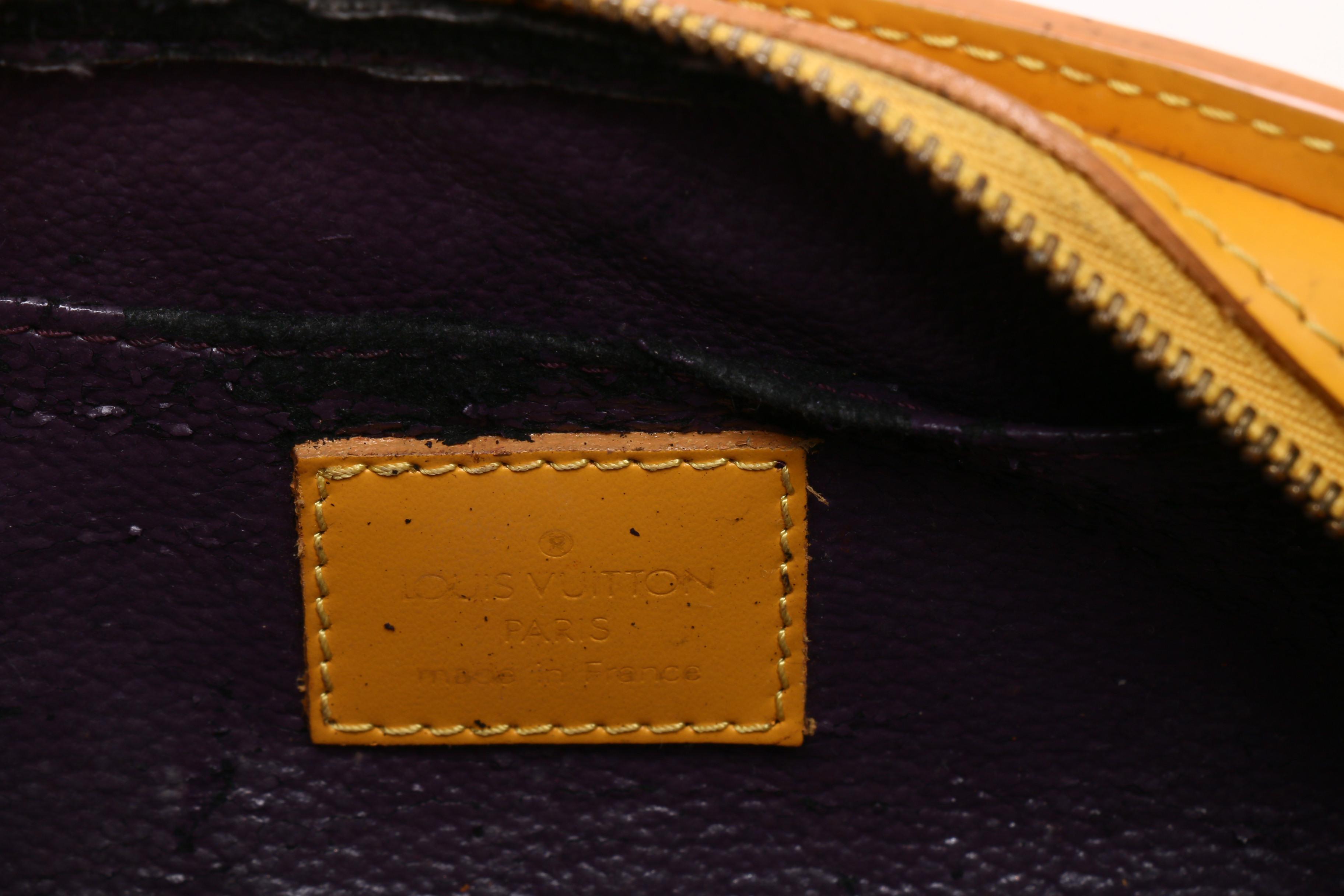 Louis Vuitton Tassil Yellow Epi Leather Cosmetic Pouch