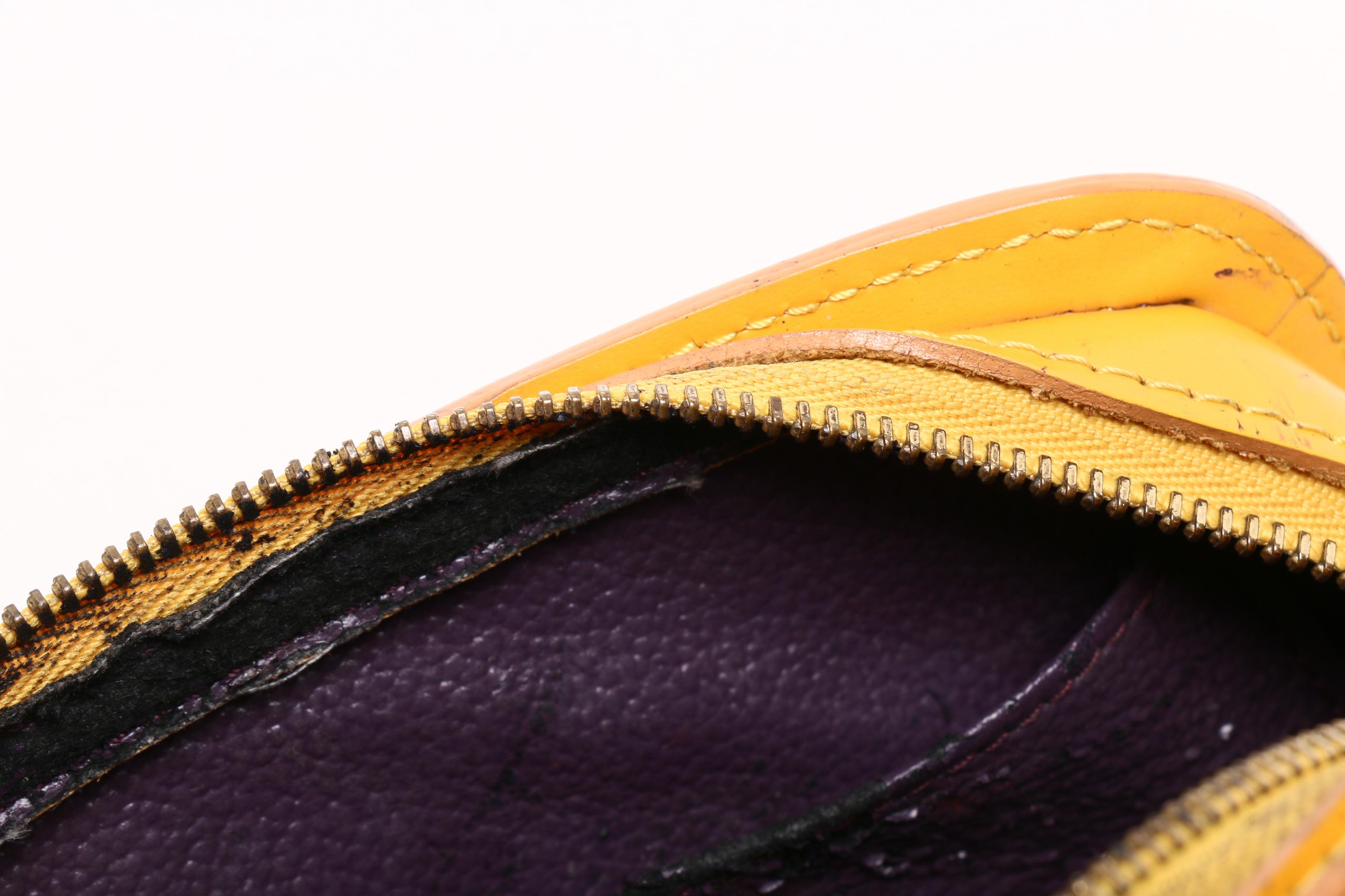 Louis Vuitton Tassil Yellow Epi Leather Cosmetic Pouch
