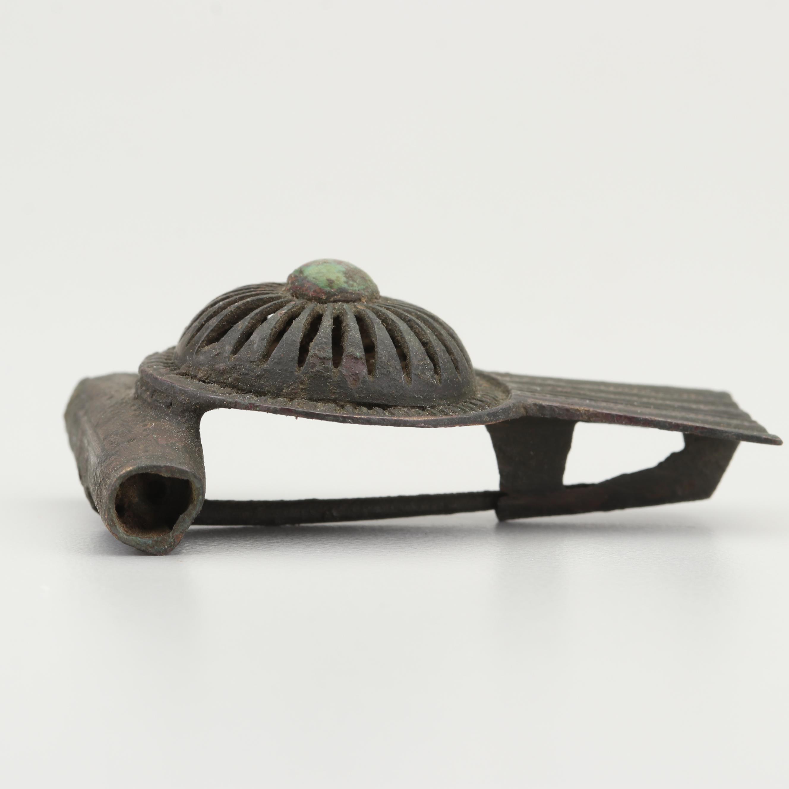 Roman Empire Bronze Fibula, 2nd-4th Century CE