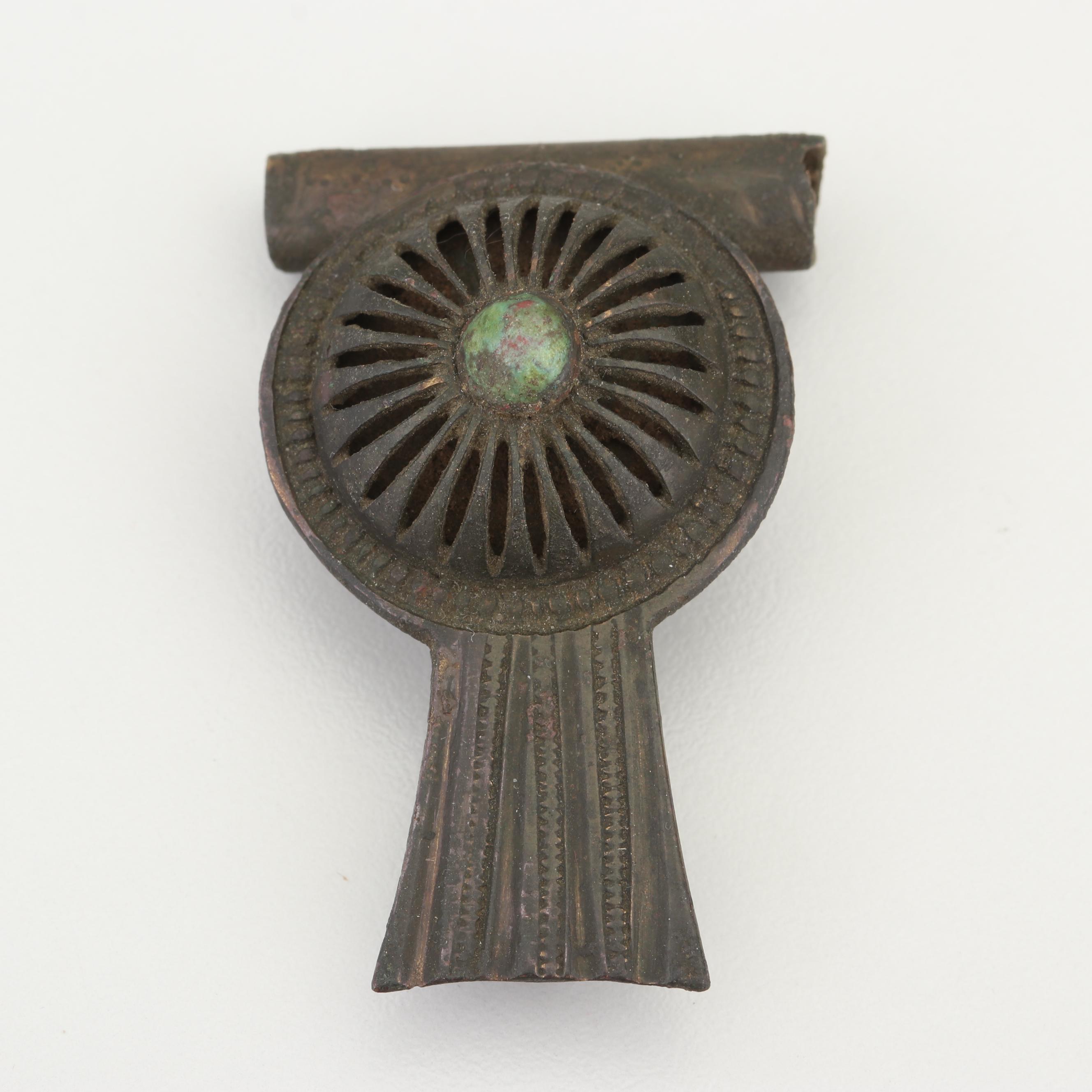 Roman Empire Bronze Fibula, 2nd-4th Century CE