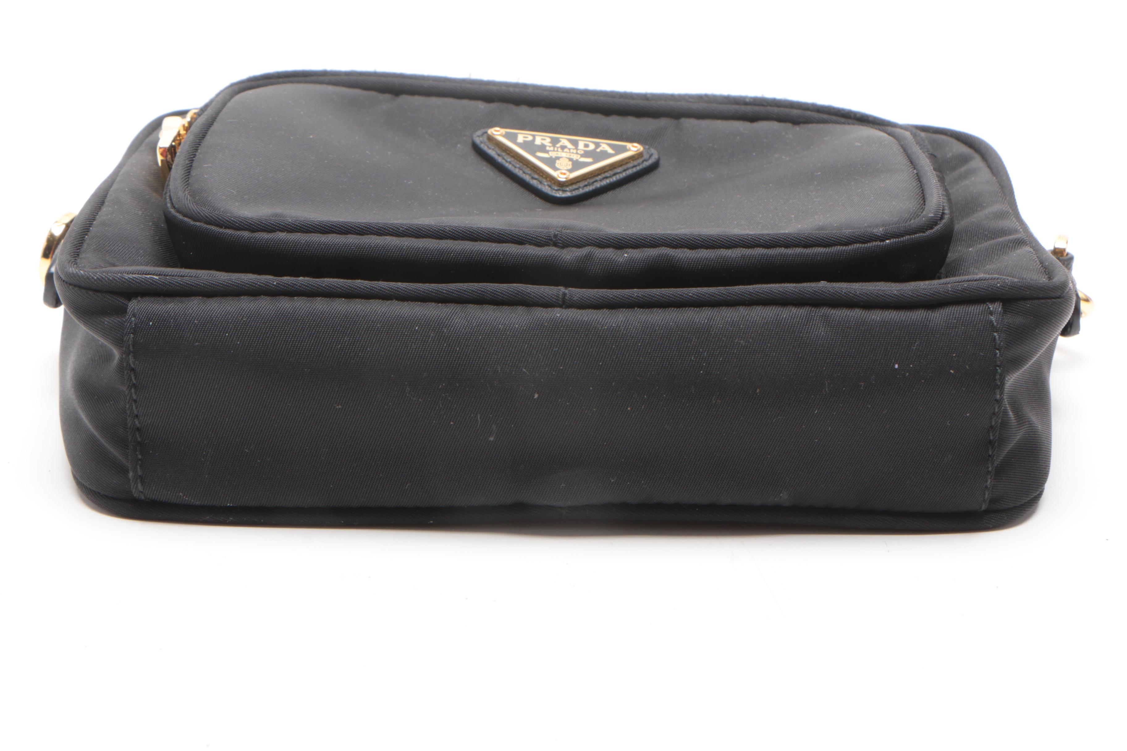 Prada Black Nylon Wristlet