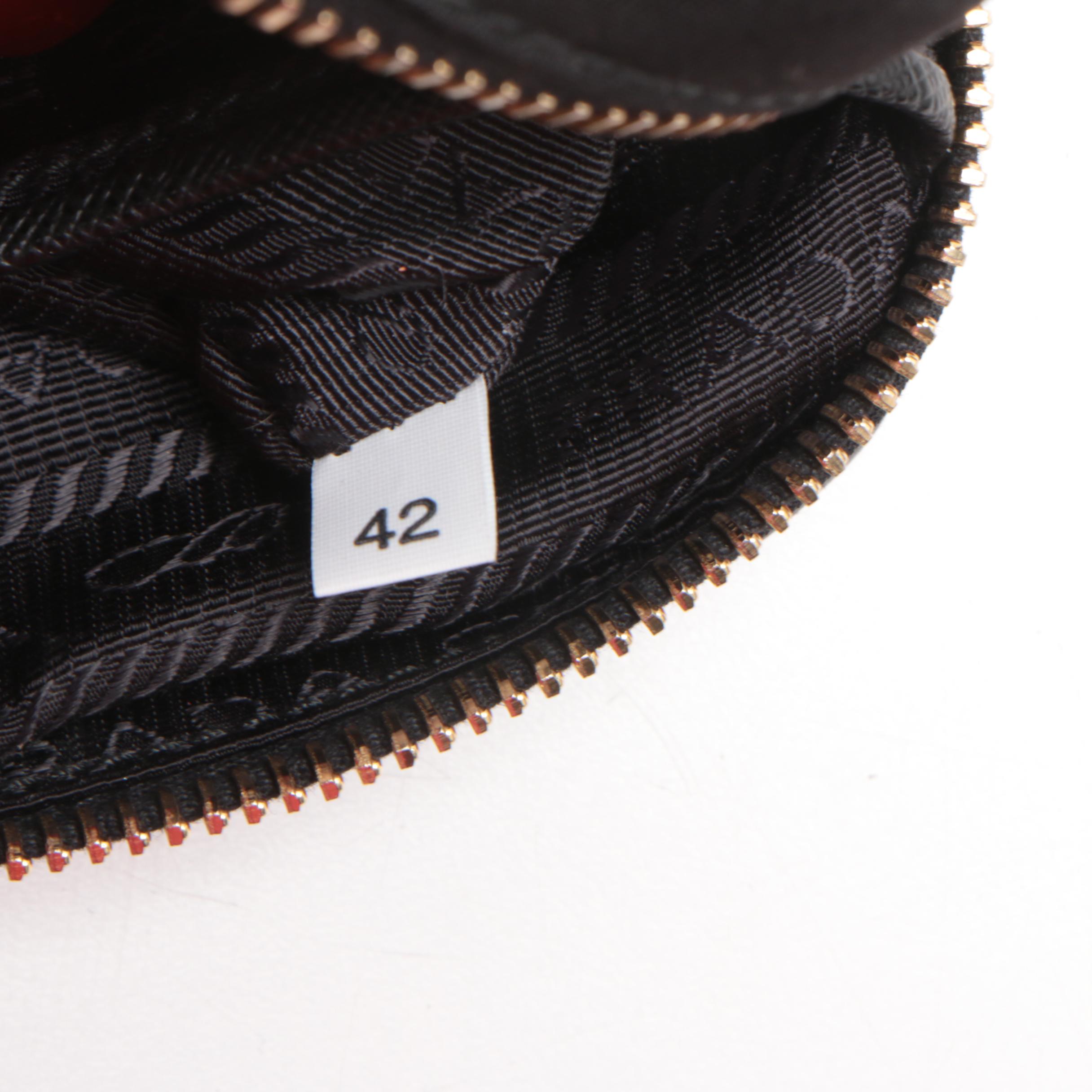 Prada Black Nylon Wristlet