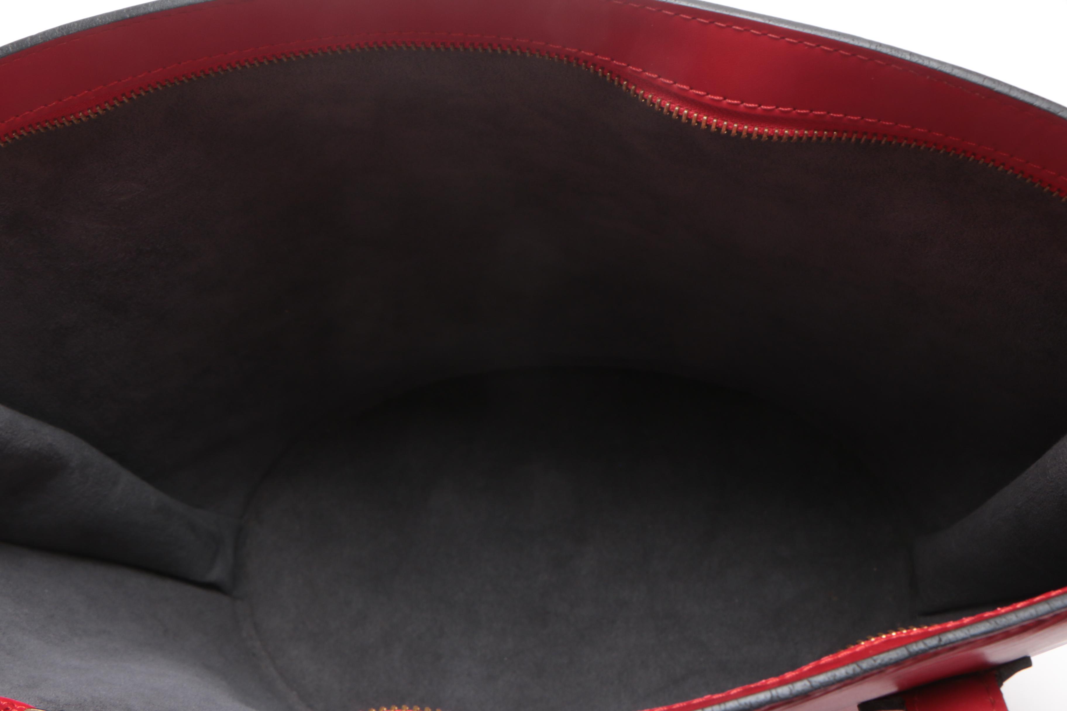 Louis Vuitton Paris Red Epi Leather Saint Jacques Bag