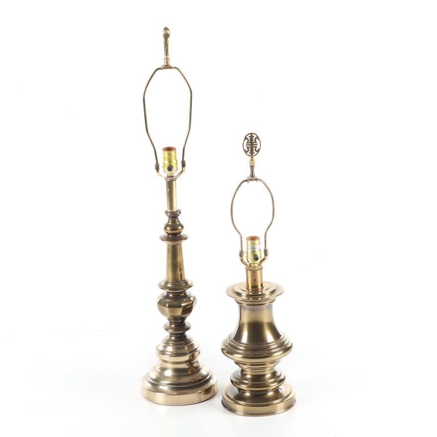 Brass Table Lamps Including Stiffel, Mid to Late 20th Century