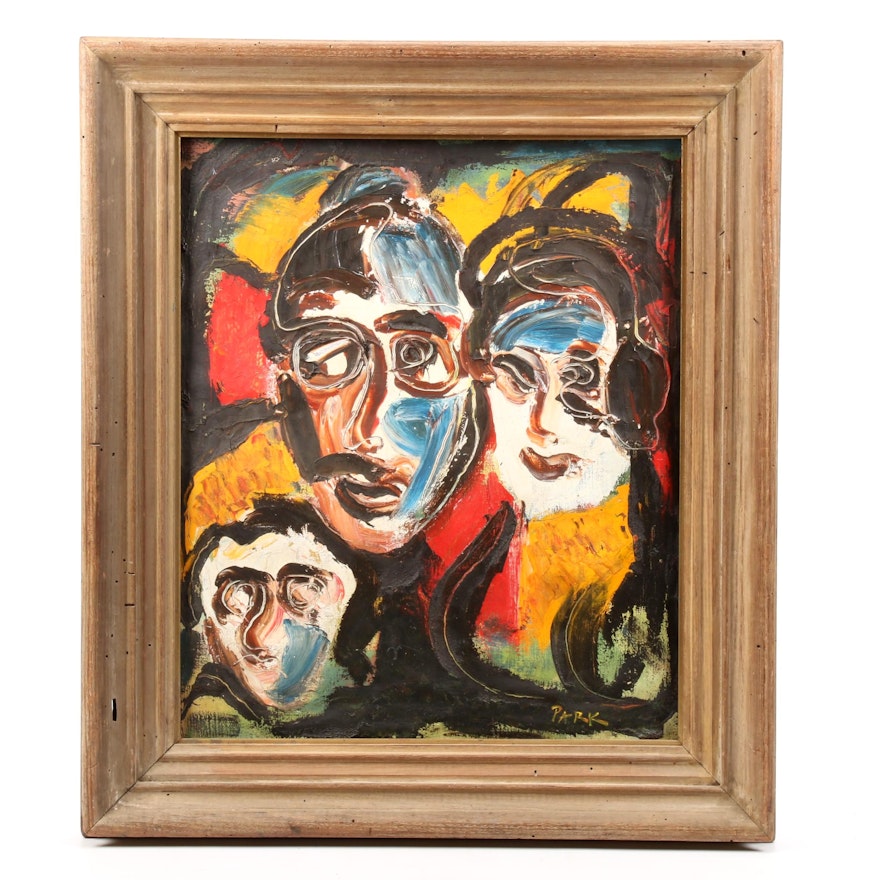 Abstracted Group Portrait Oil Painting