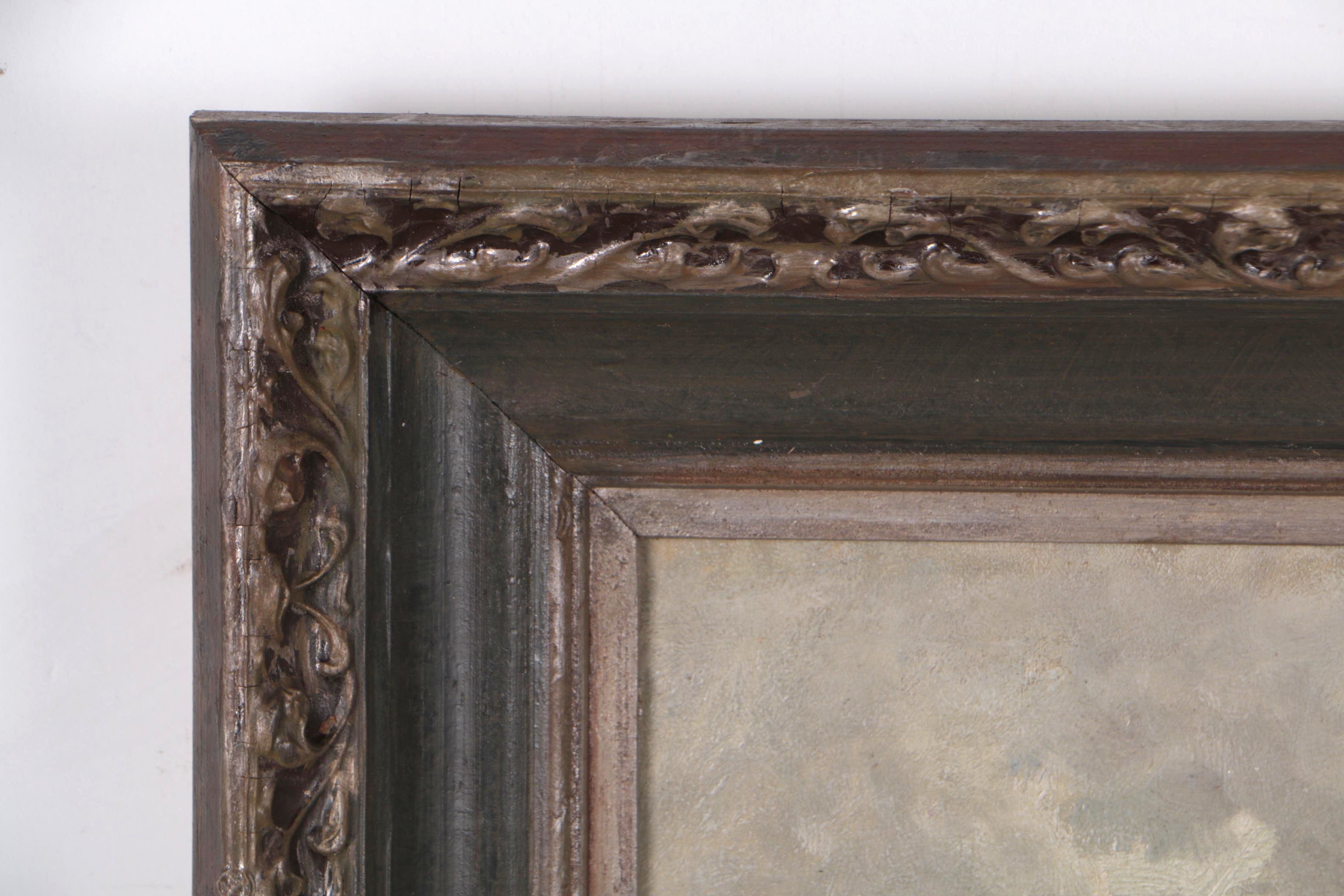 Henri Van Der Hecht Landscape Oil Painting, 1870