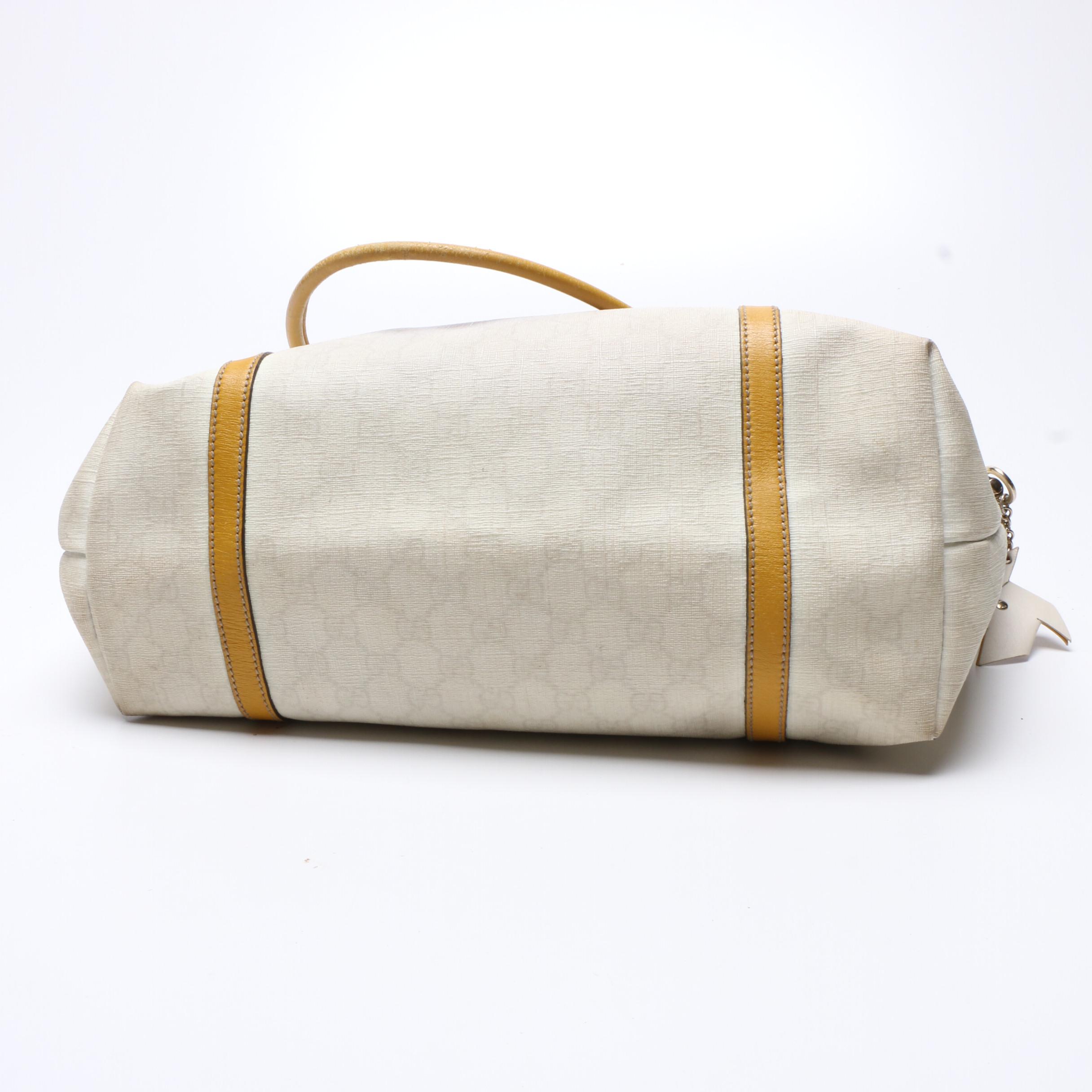 Gucci Beige GG Supreme Coated Canvas and Leather Tote Bag