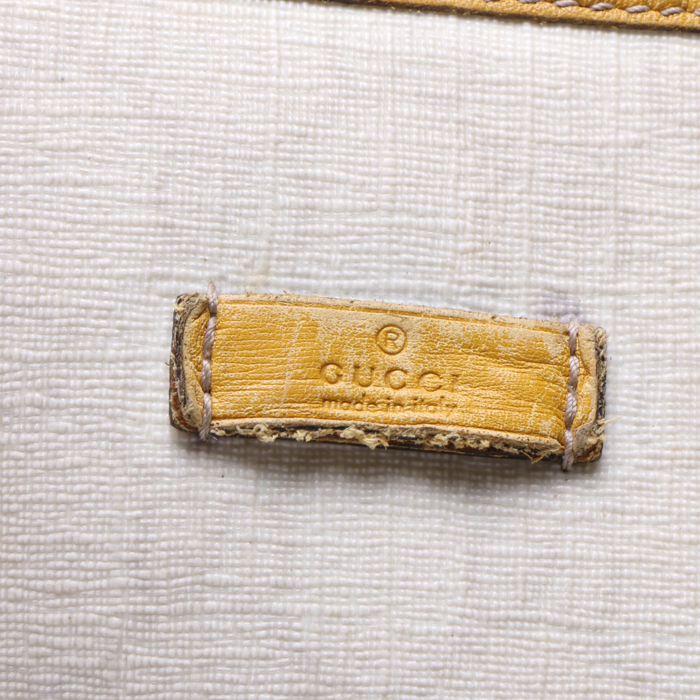 Gucci Beige GG Supreme Coated Canvas and Leather Tote Bag