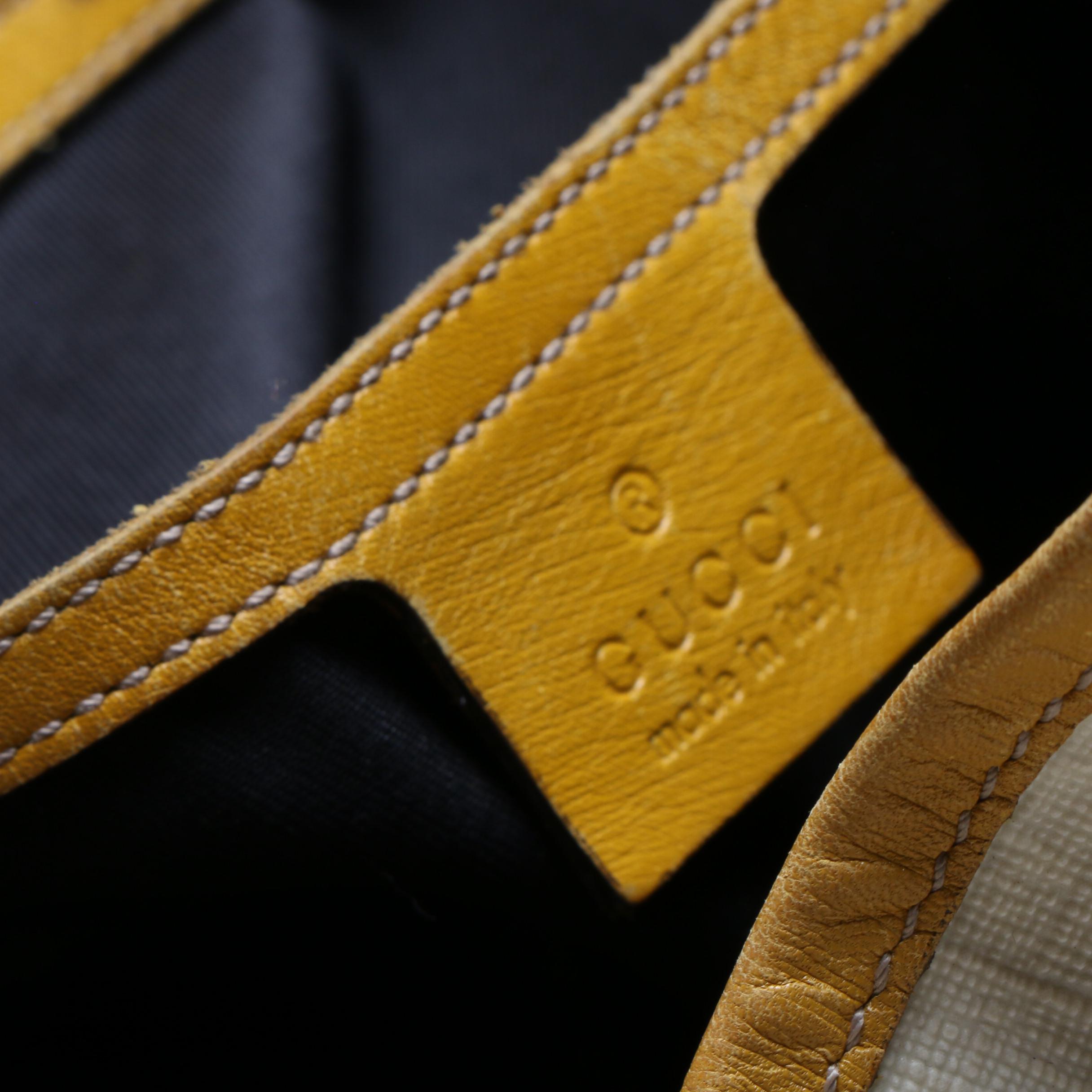 Gucci Beige GG Supreme Coated Canvas and Leather Tote Bag