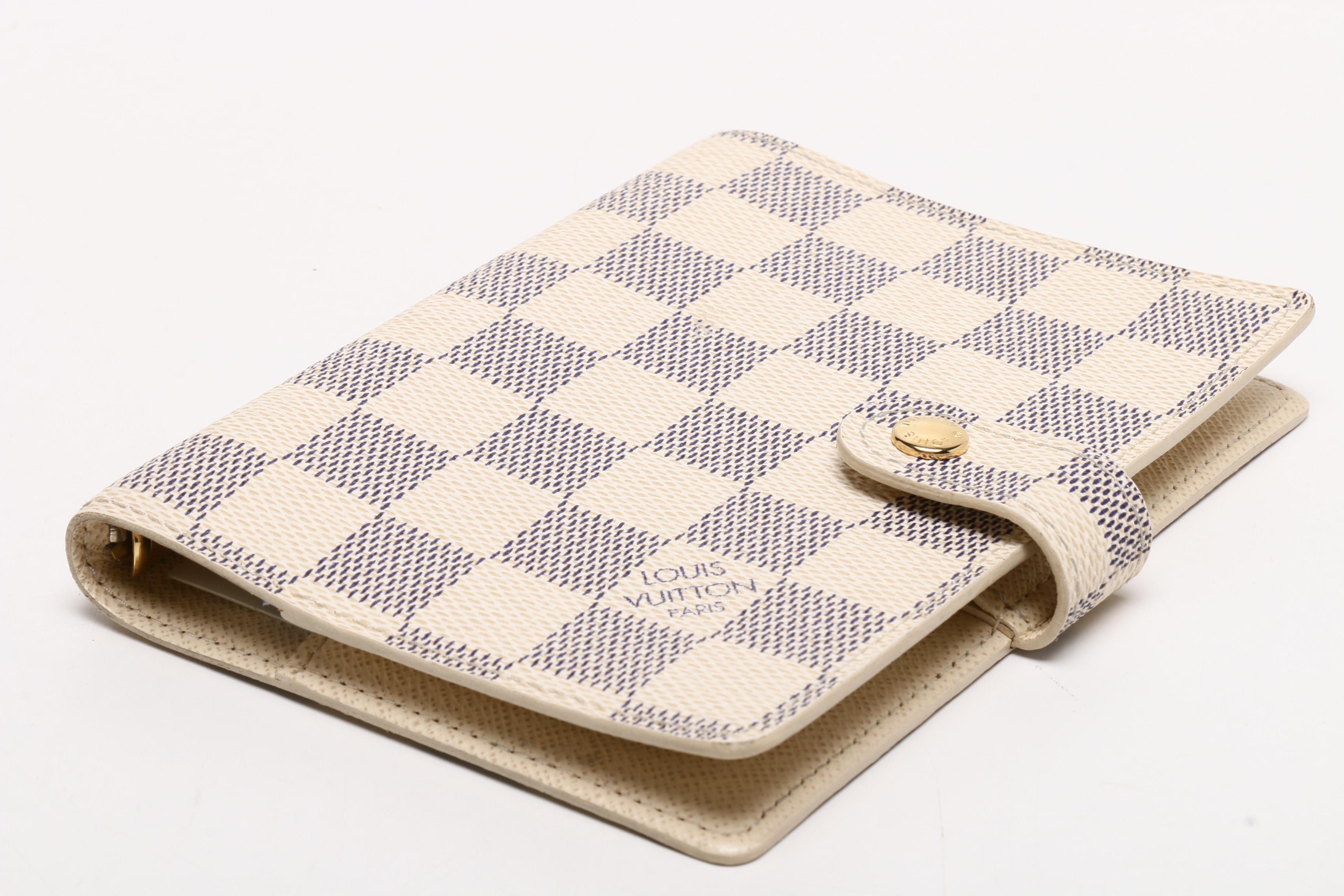 Louis Vuitton Damier Azur Canvas Agenda Cover