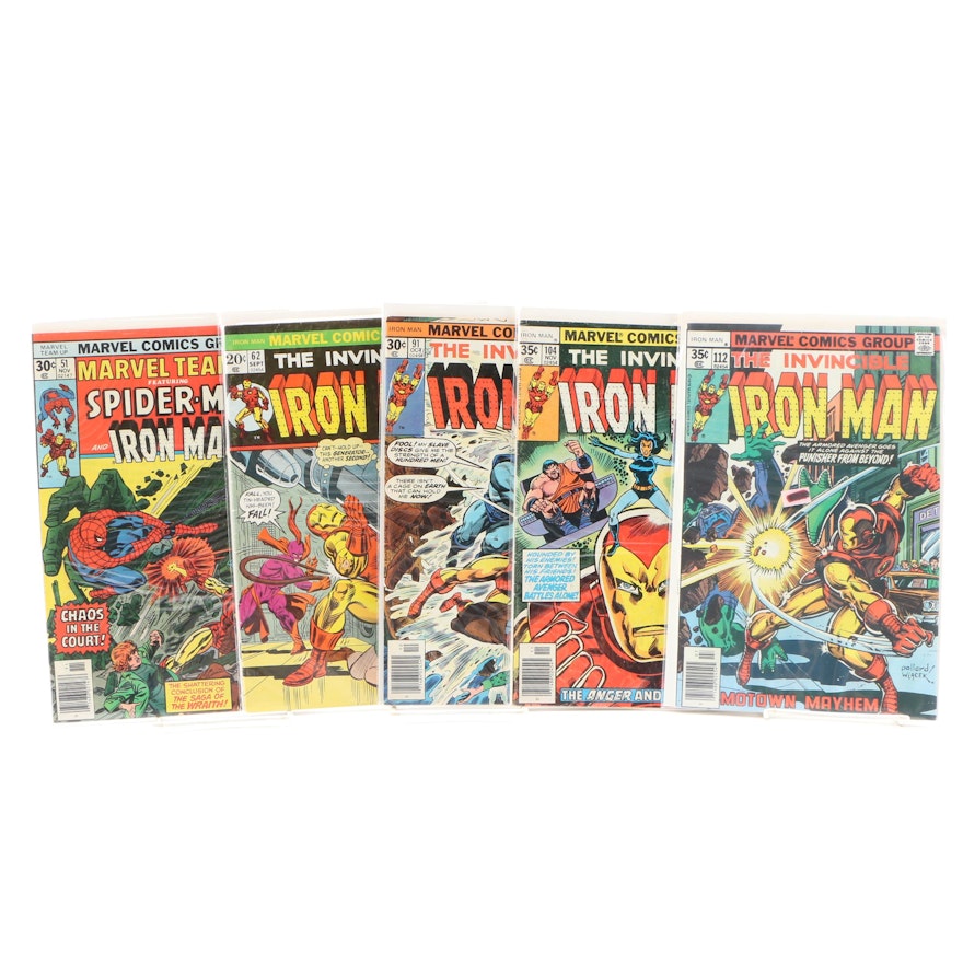 Iron Man Comic Books by Marvel Comics, 1970s