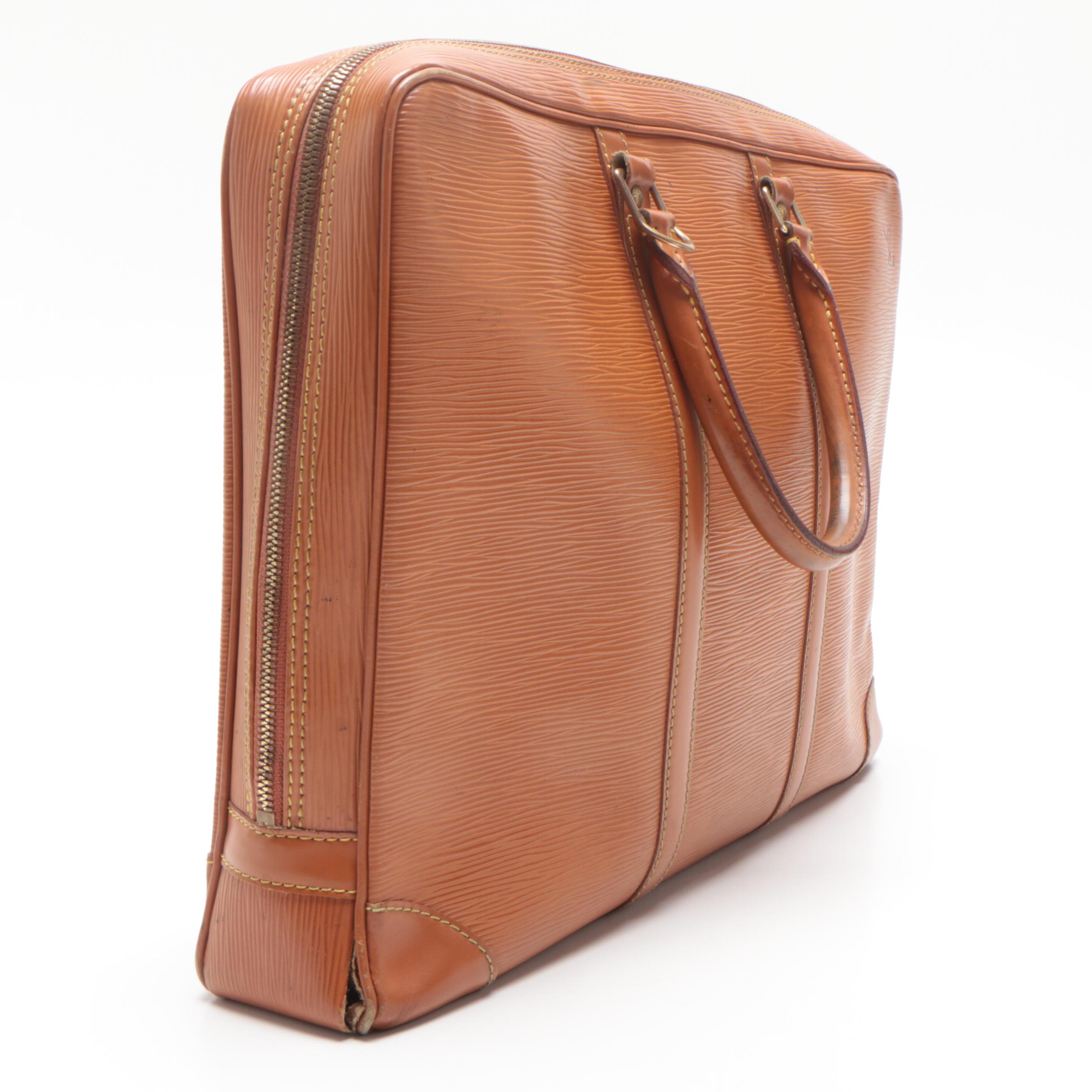 Louis Vuitton Cipango Gold Epi Leather Porte-Documents Voyage Briefcase