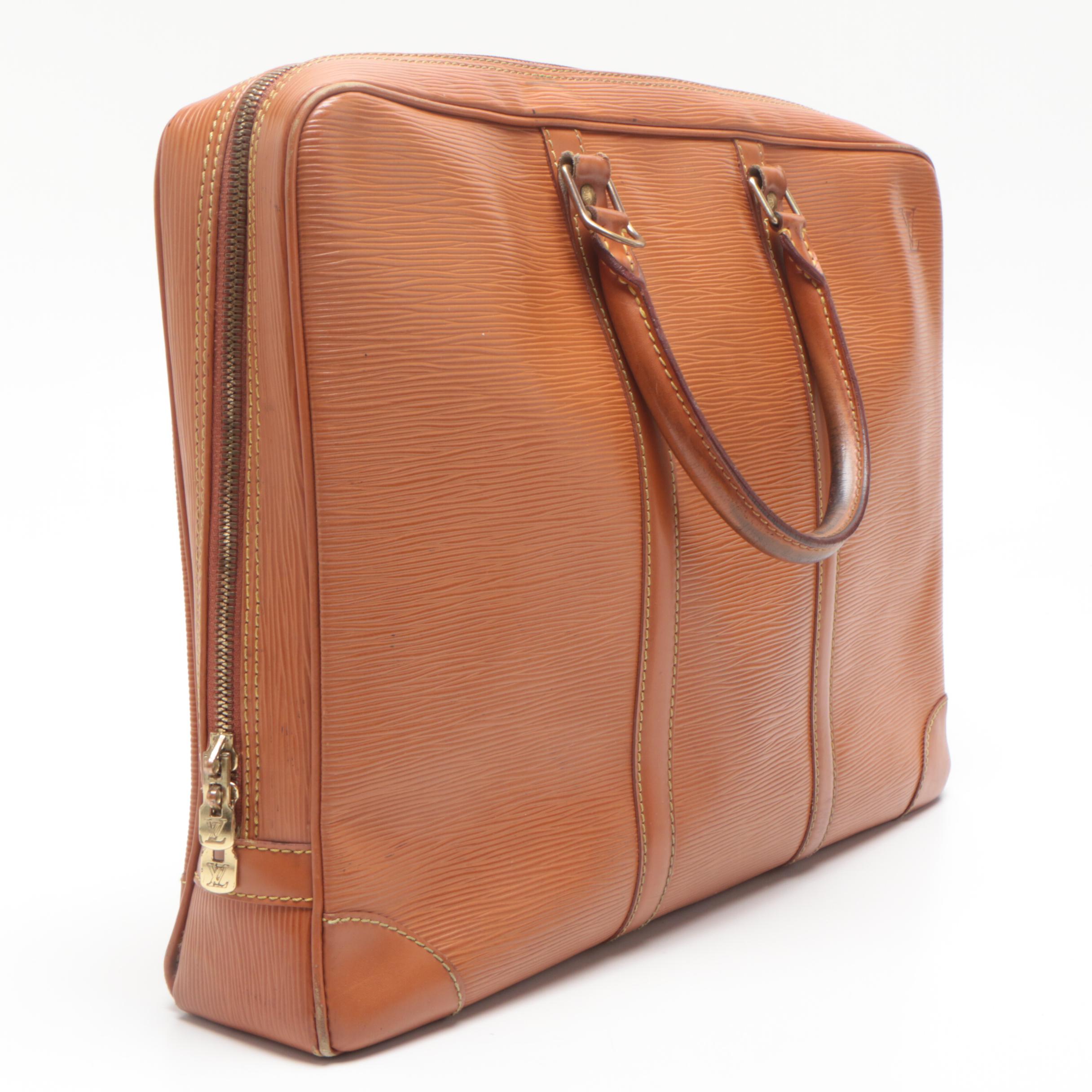 Louis Vuitton Cipango Gold Epi Leather Porte-Documents Voyage Briefcase