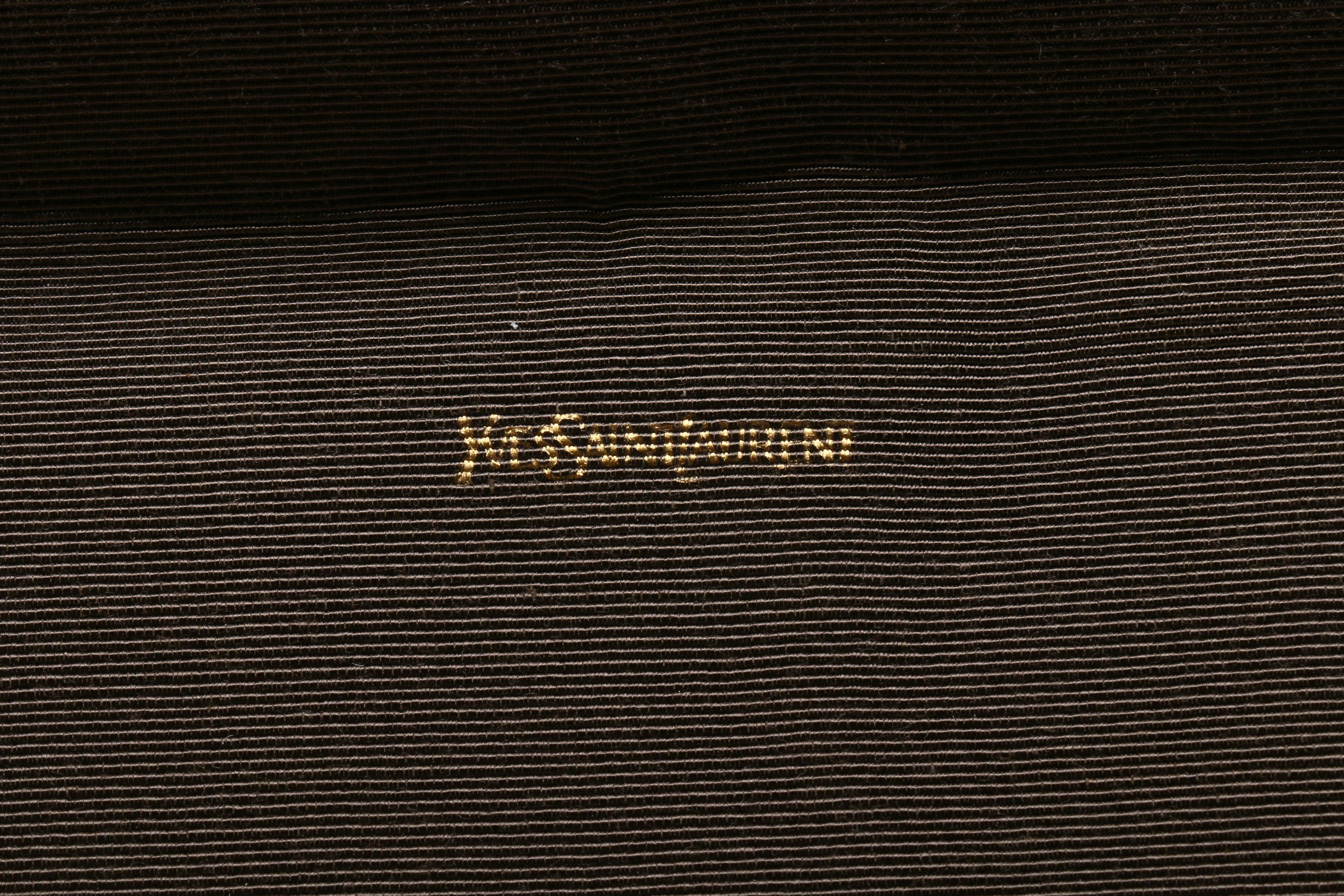 Yves Saint Laurent Python Skin Envelope Clutch, Vintage