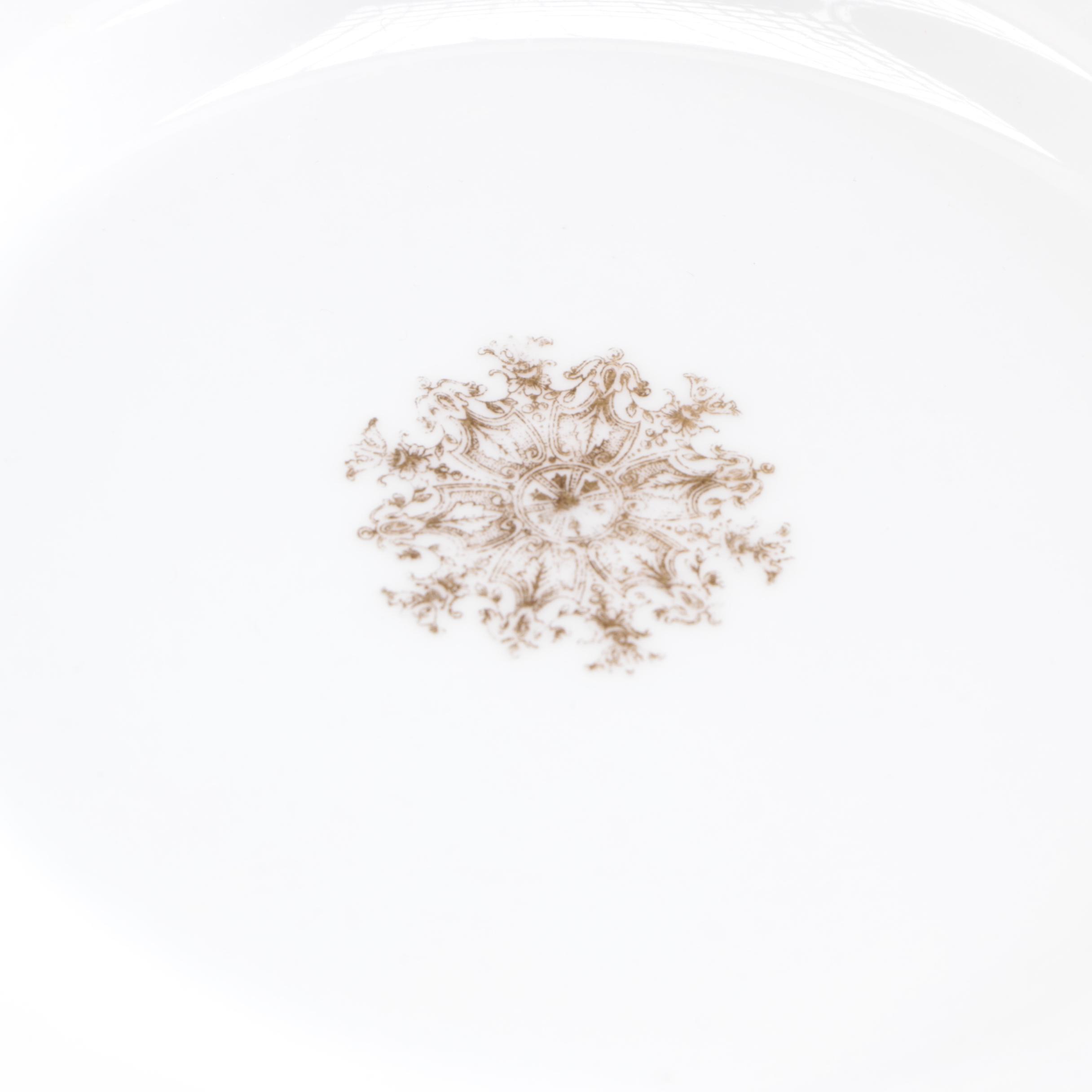 Cauldon and D&C Porcelain Gold and White Dinnerware