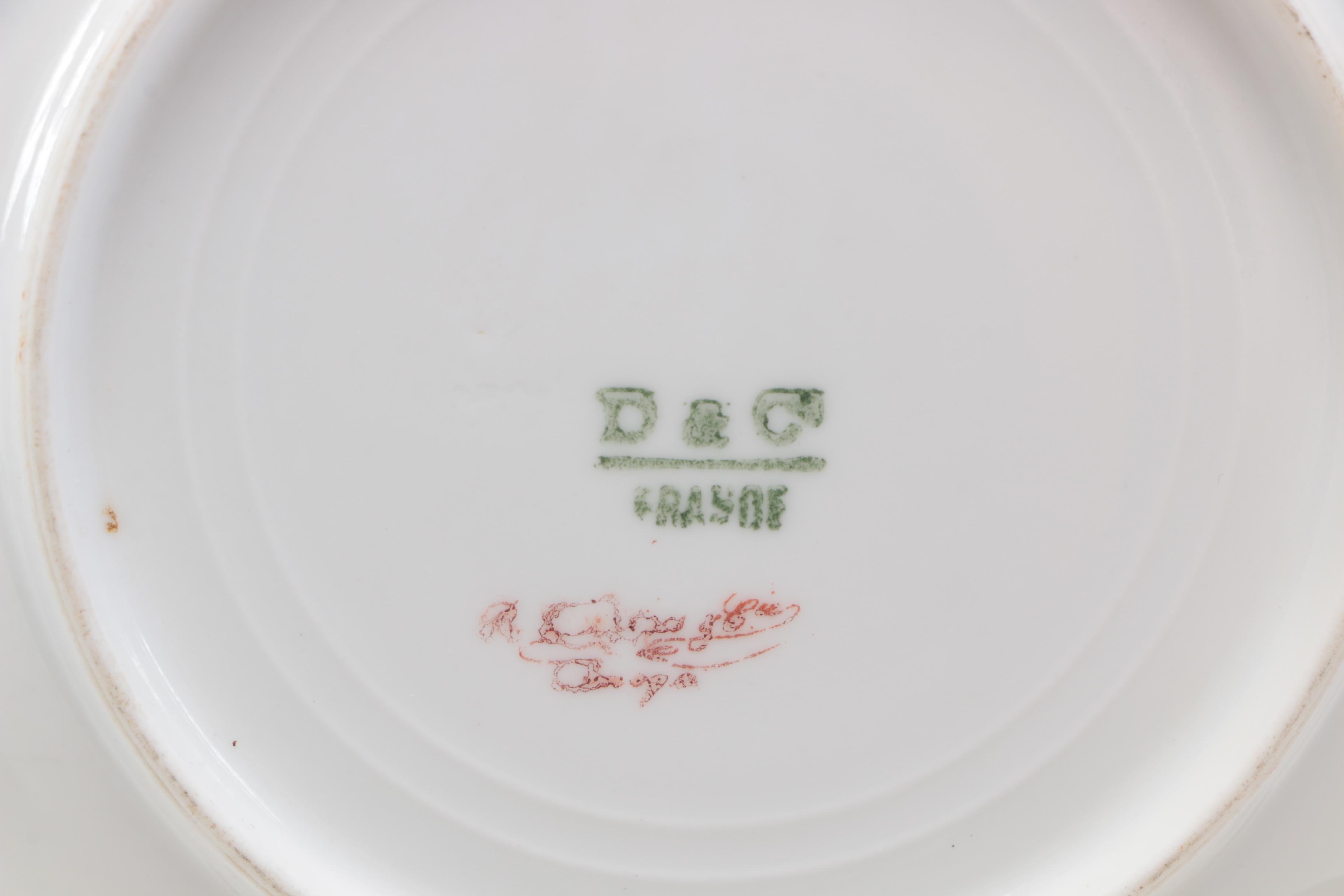 Cauldon and D&C Porcelain Gold and White Dinnerware