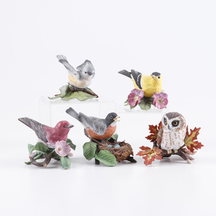 Lenox Porcelain "Garden Bird Collection" Figurines