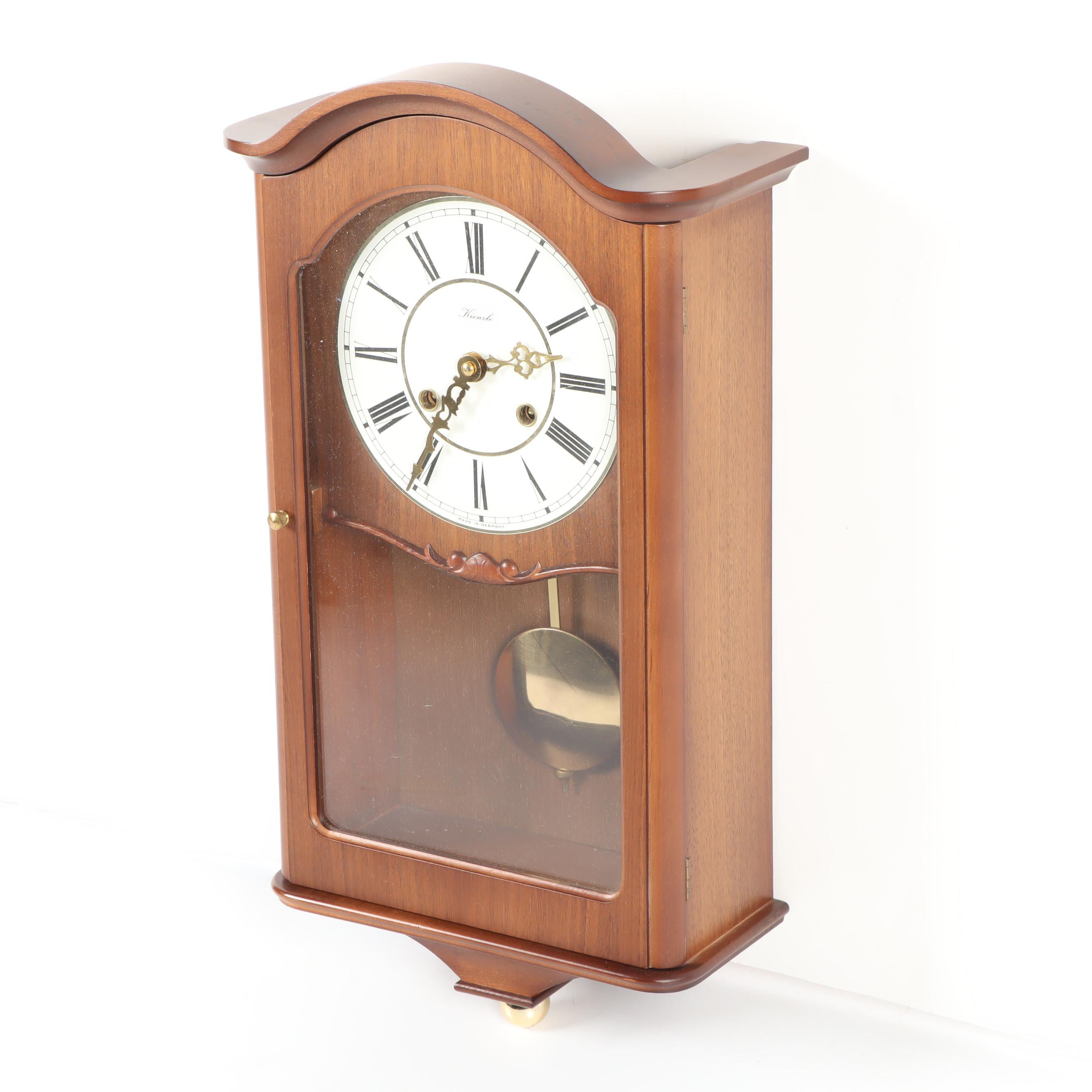 German Kienzle Pendulum Wall Clock, Mid to Late 20th Century