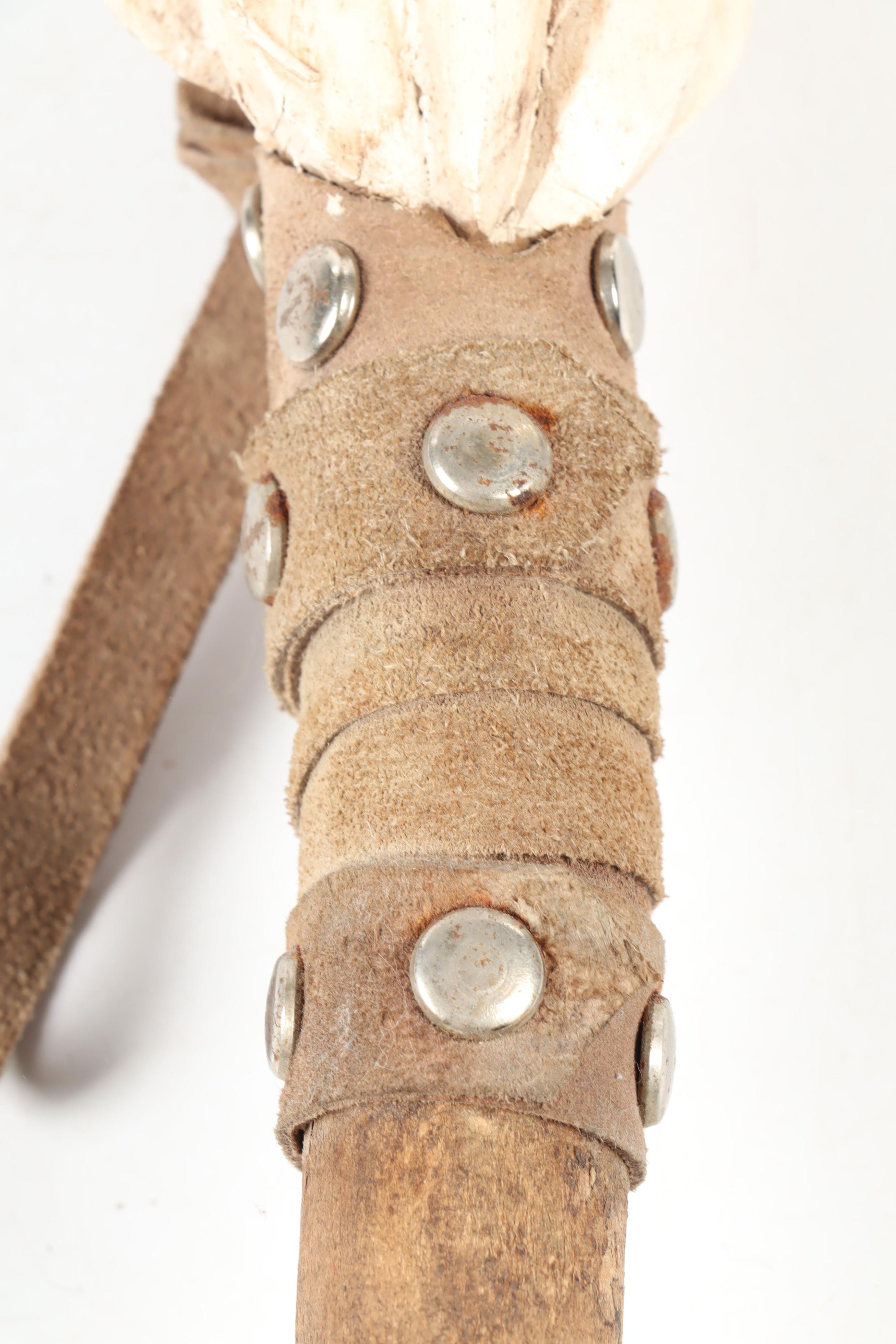 Carved Wooden Santa Claus Walking Stick