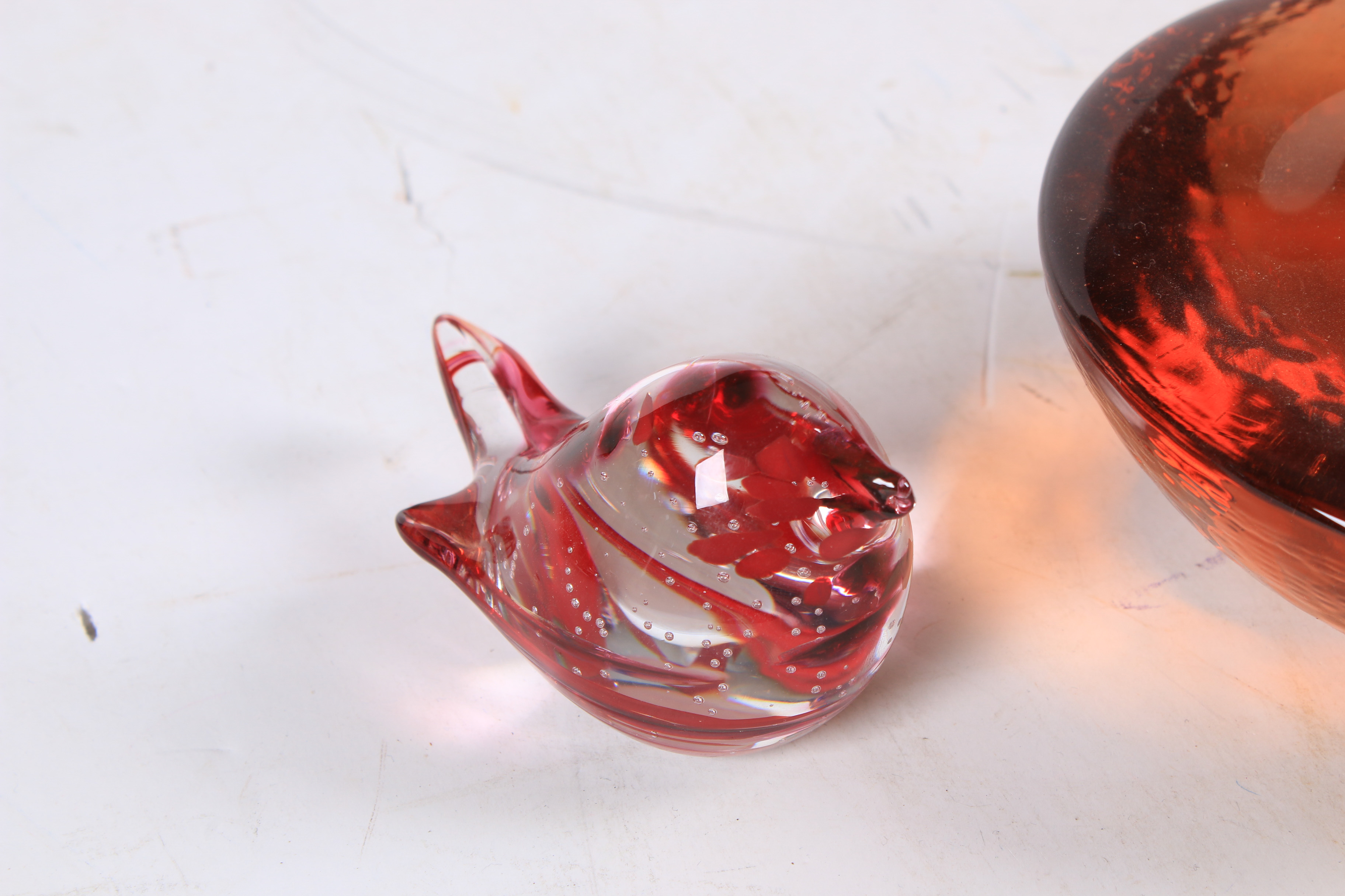 Fire & Light Glass Bird and Candle Holder