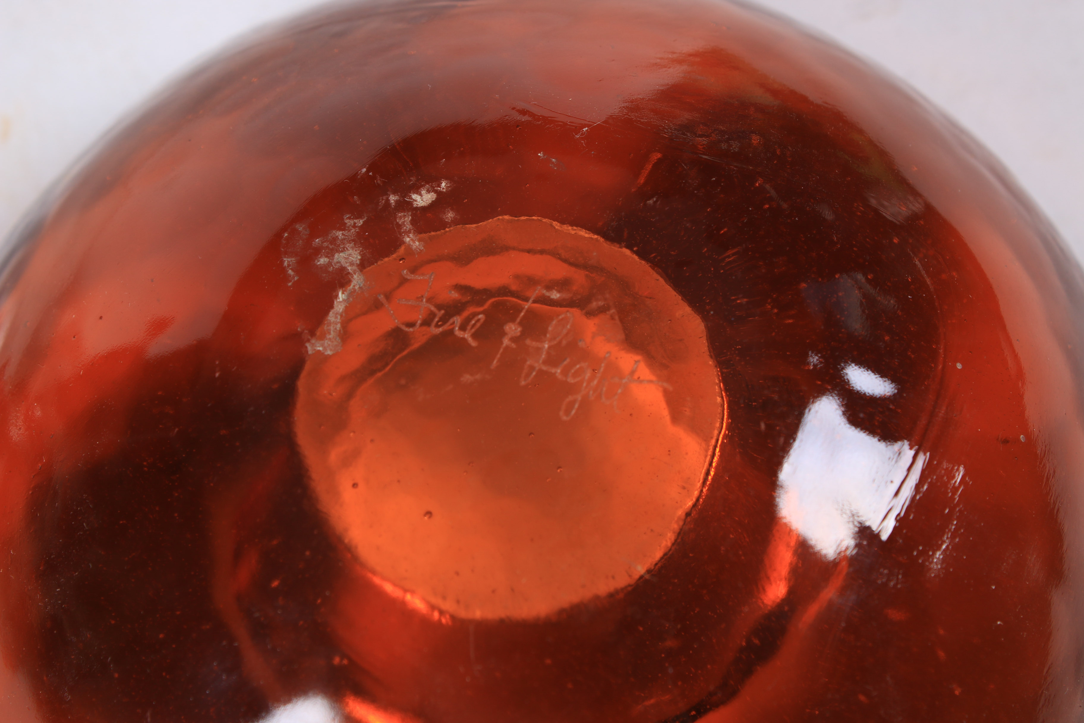 Fire & Light Glass Bird and Candle Holder