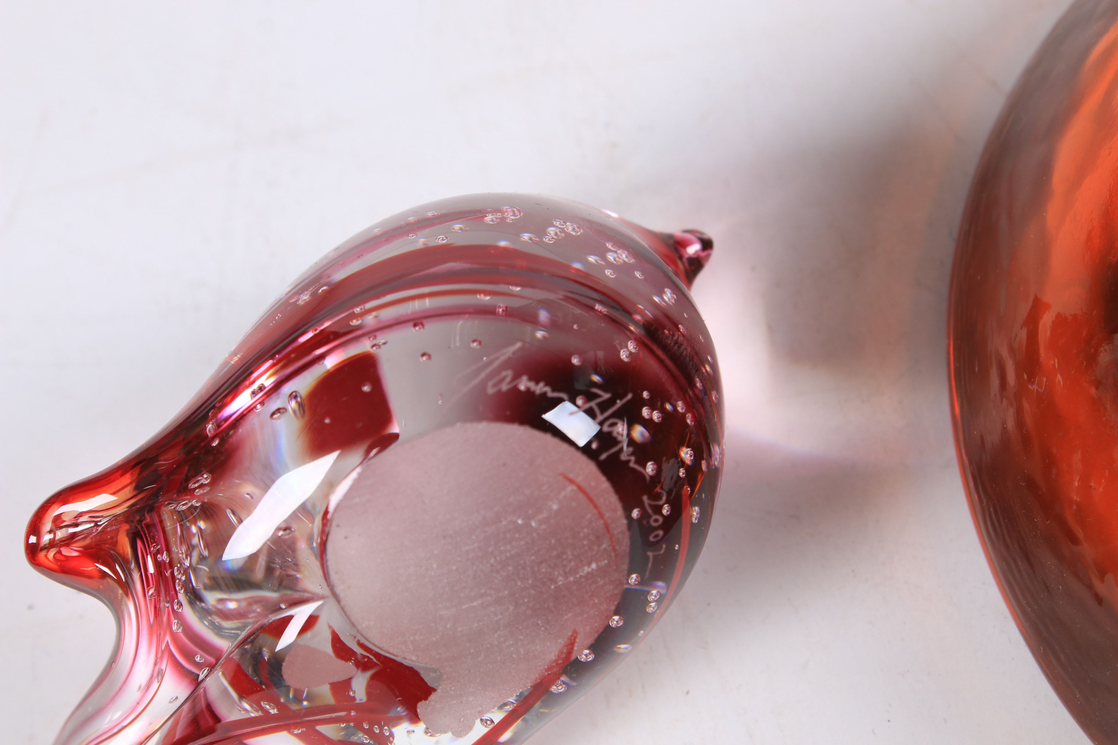 Fire & Light Glass Bird and Candle Holder