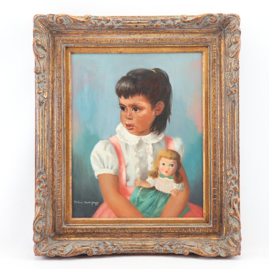 Thelma Clark Griggs Portrait Oil Painting