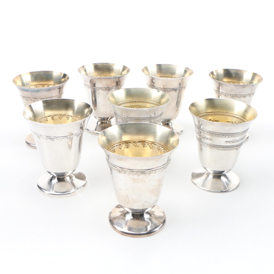 Homan Manufacturing Co. Silver Plate Wine Cups