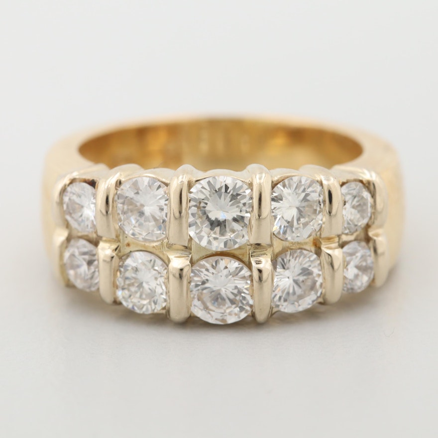 18K Yellow Gold 1.50 CTW Diamond Ring