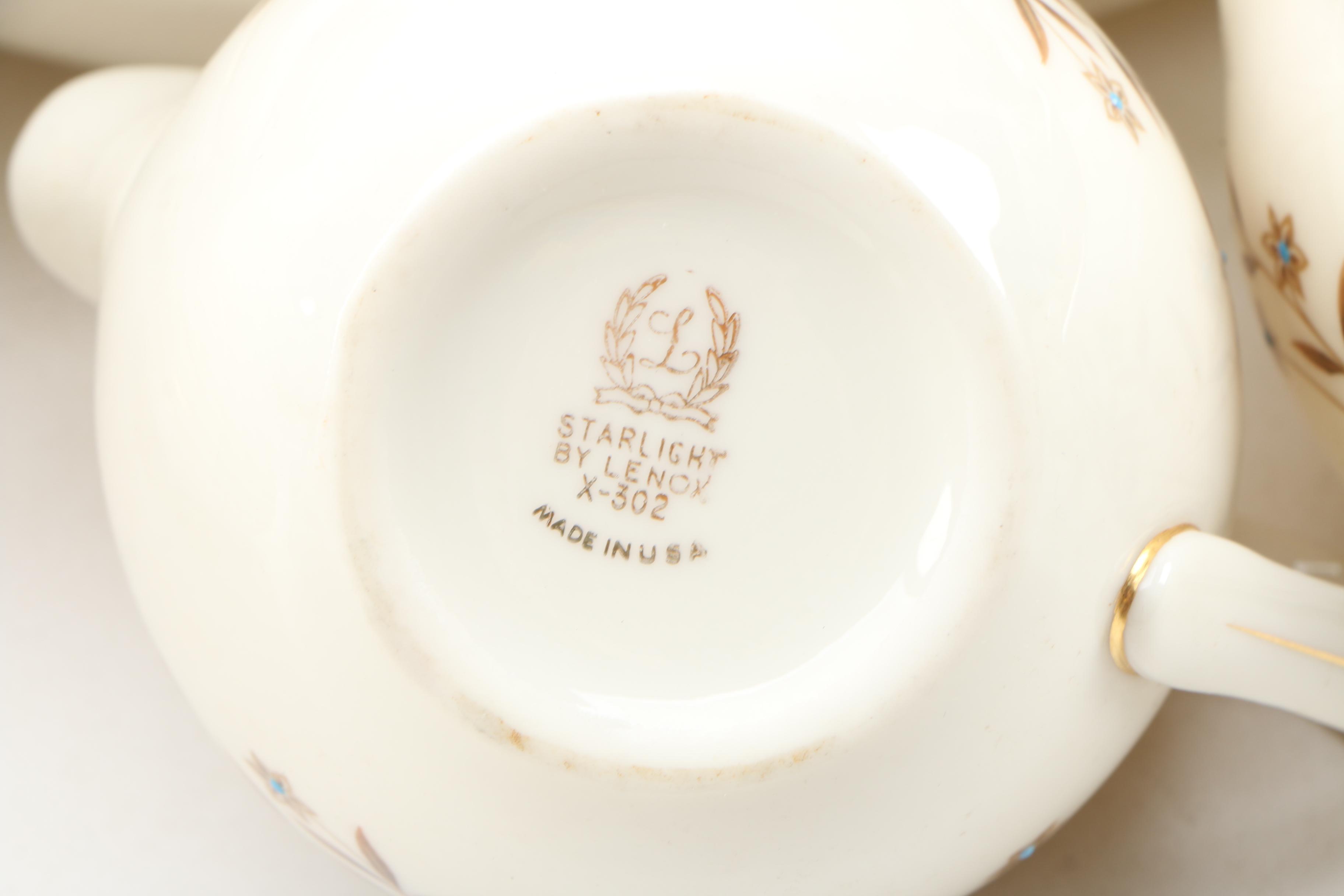Lenox "Starlight" Bone China Dinnerware, 1952–1978