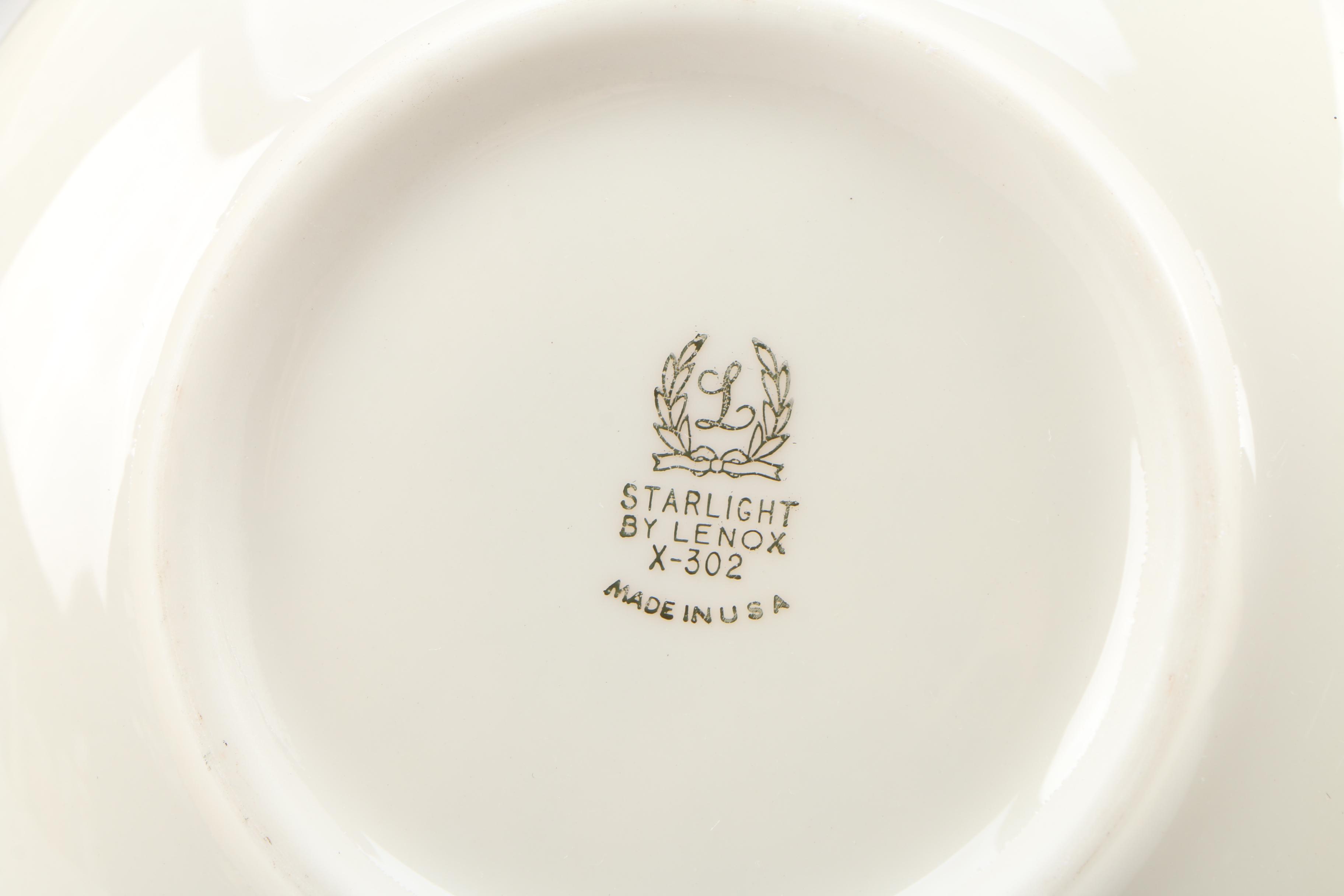 Lenox "Starlight" Bone China Dinnerware, 1952–1978