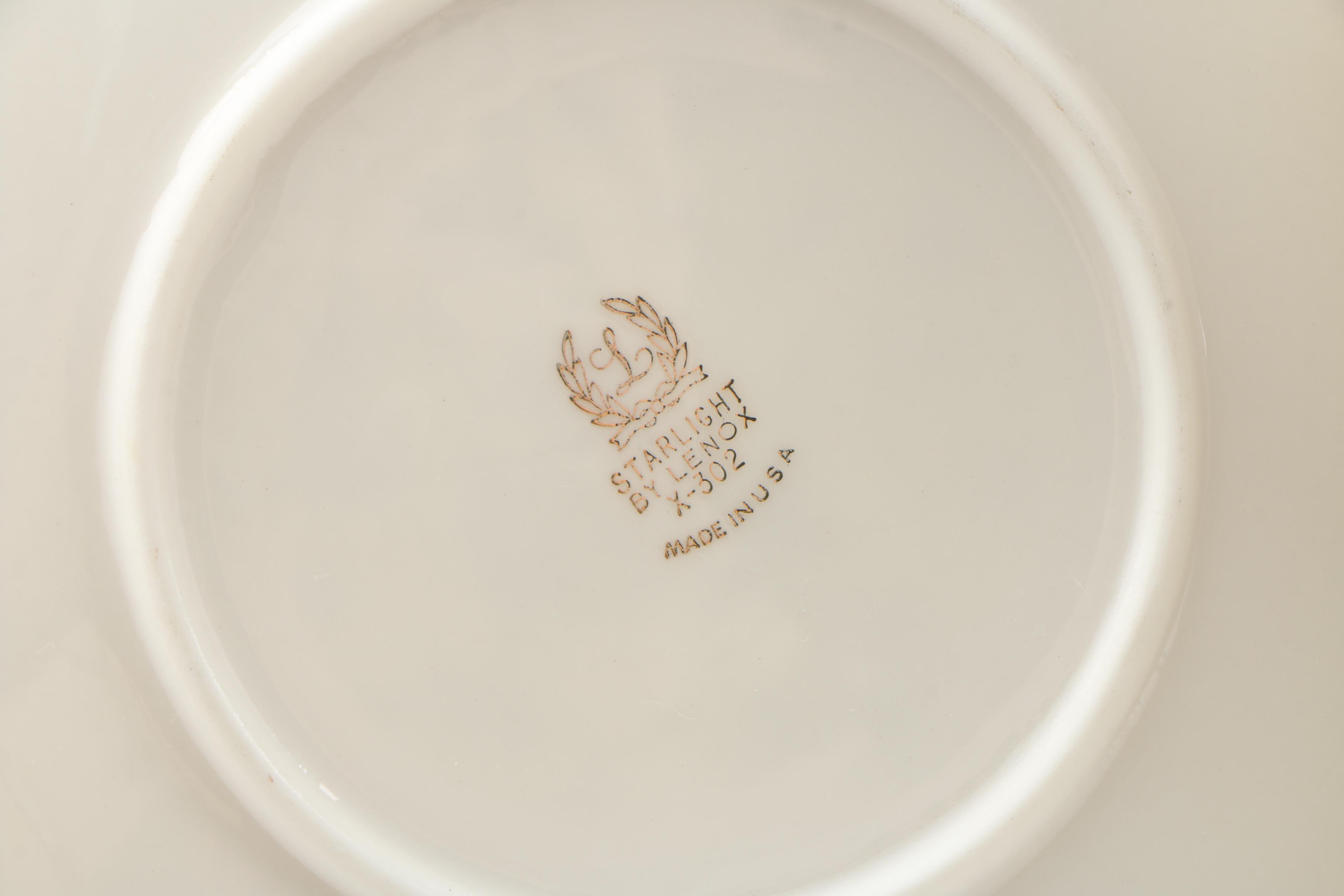 Lenox "Starlight" Bone China Dinnerware, 1952–1978