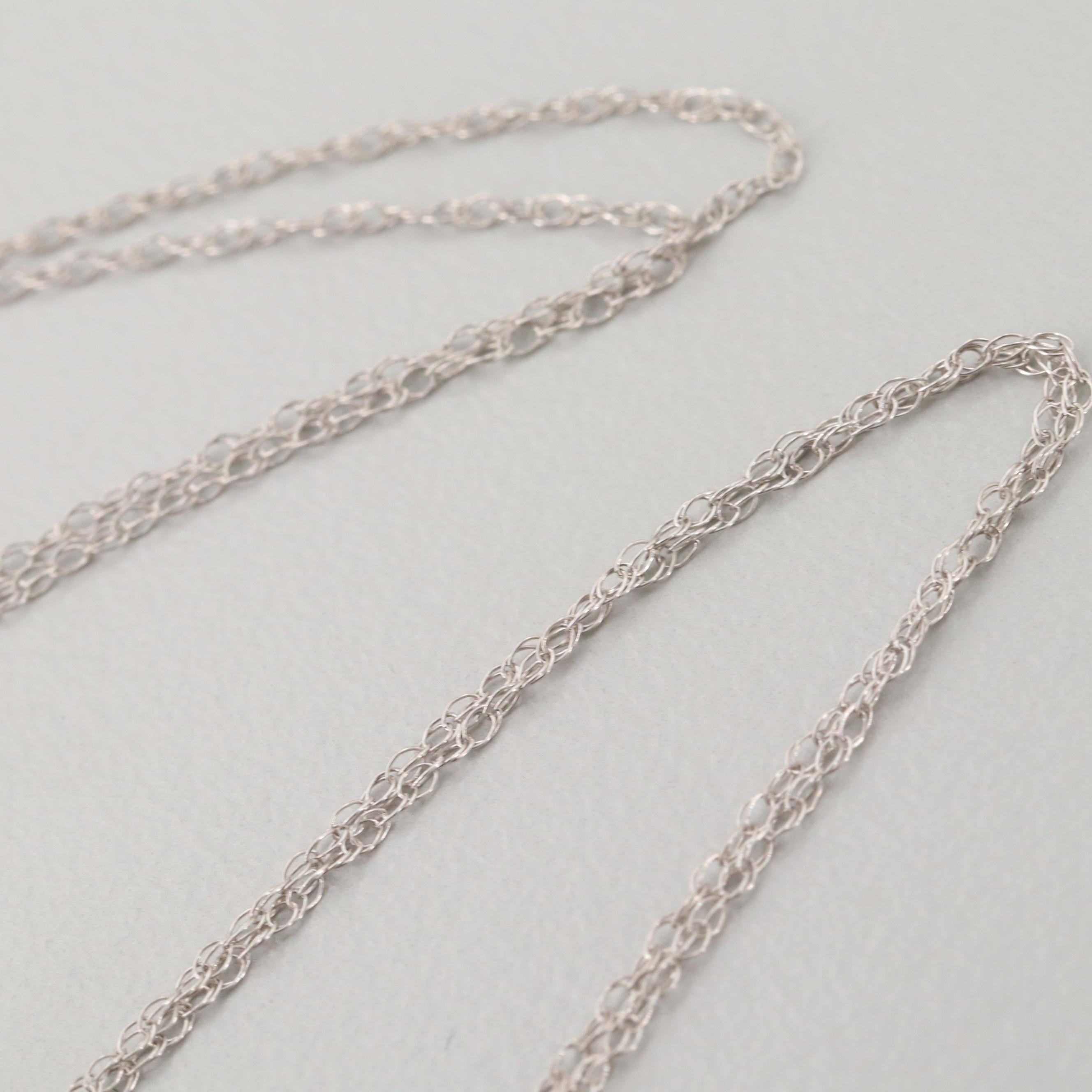 14K White Gold 1.00 CT Fancy Dark Brown Diamond Necklace with GIA Report