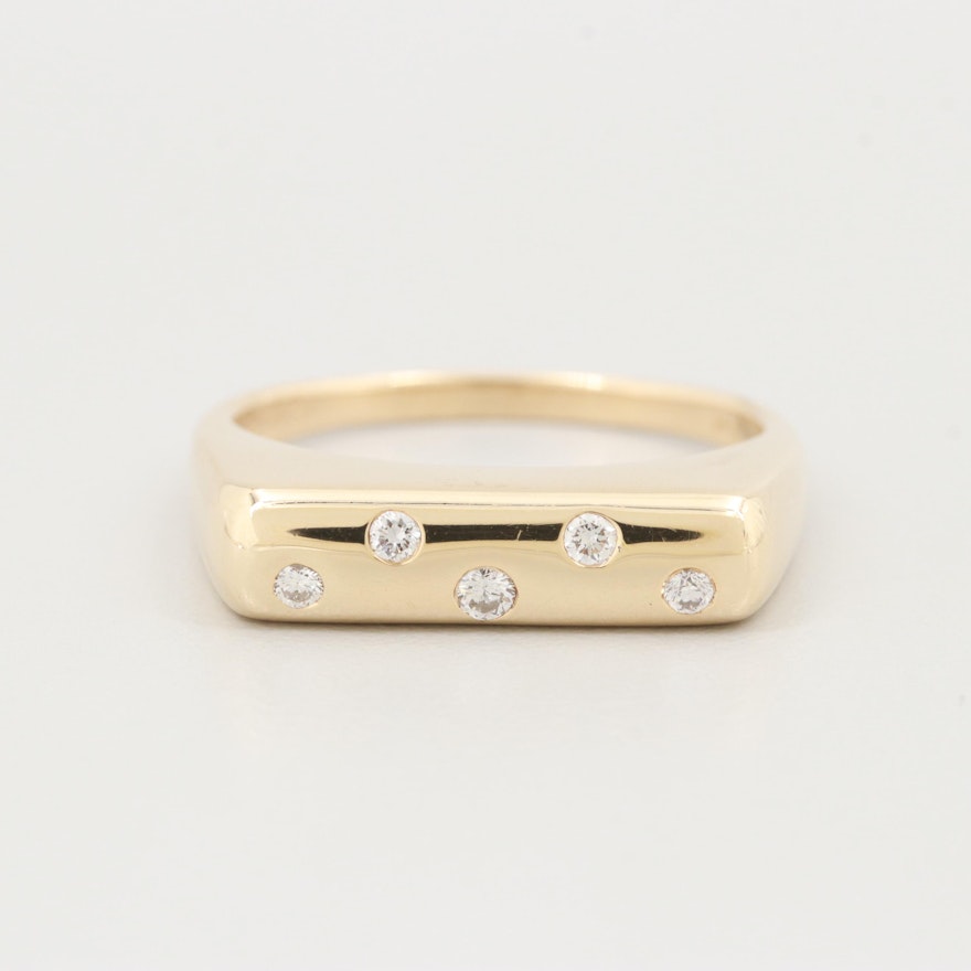 Sonia Bitton 14K Yellow Gold Diamond Ring