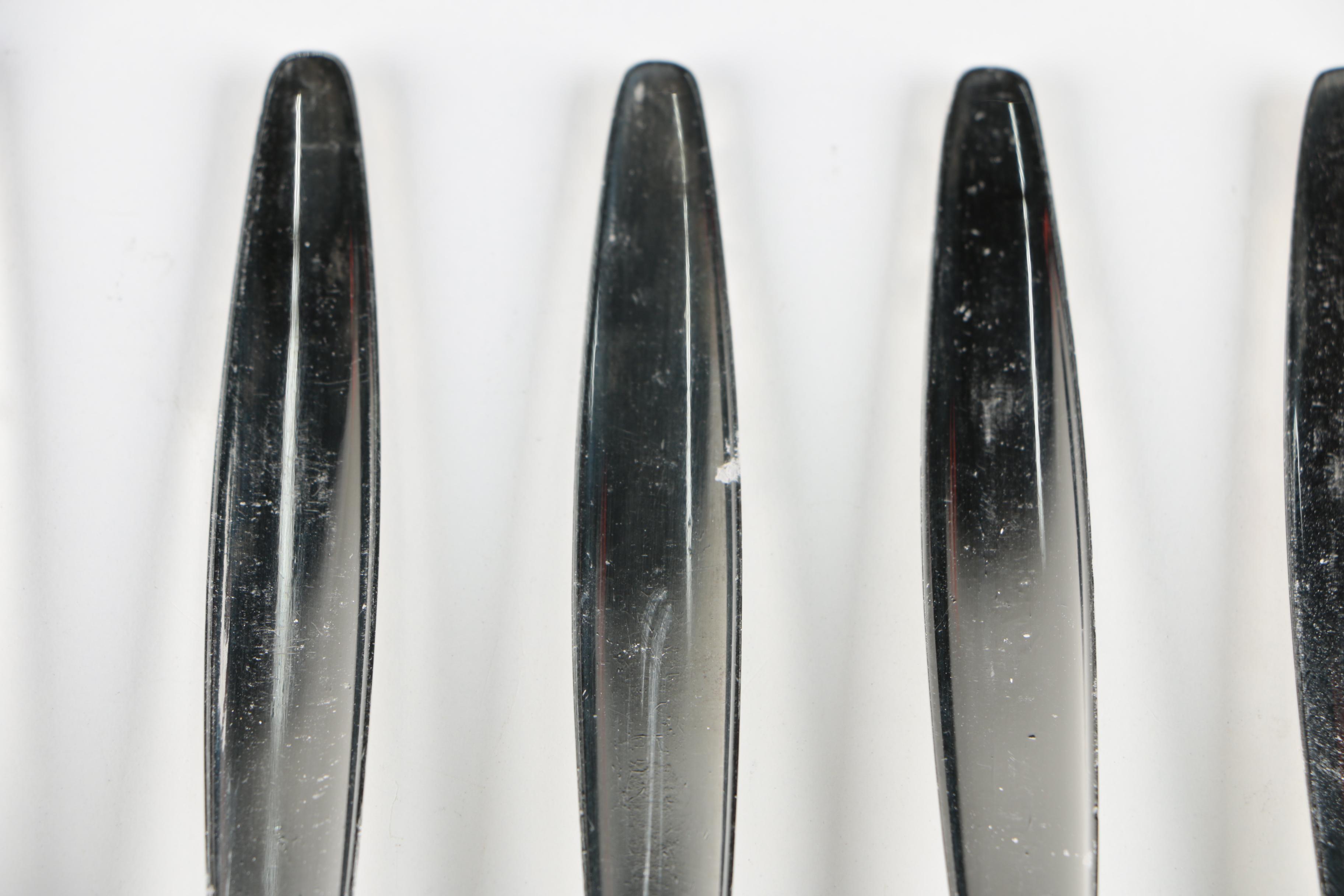 Georg Jensen "Cypress" Sterling Silver Flatware, Denmark, Circa 1954