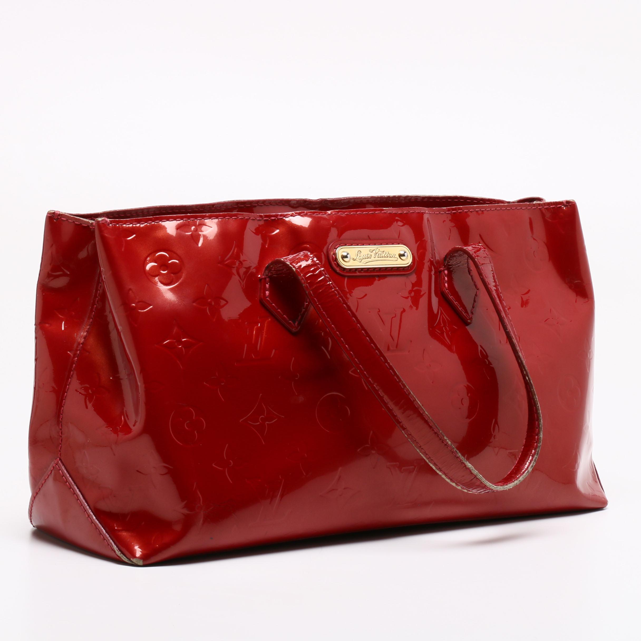 Louis Vuitton Pomme D'Amour Wilshire Monogram Vernis Leather PM Bag