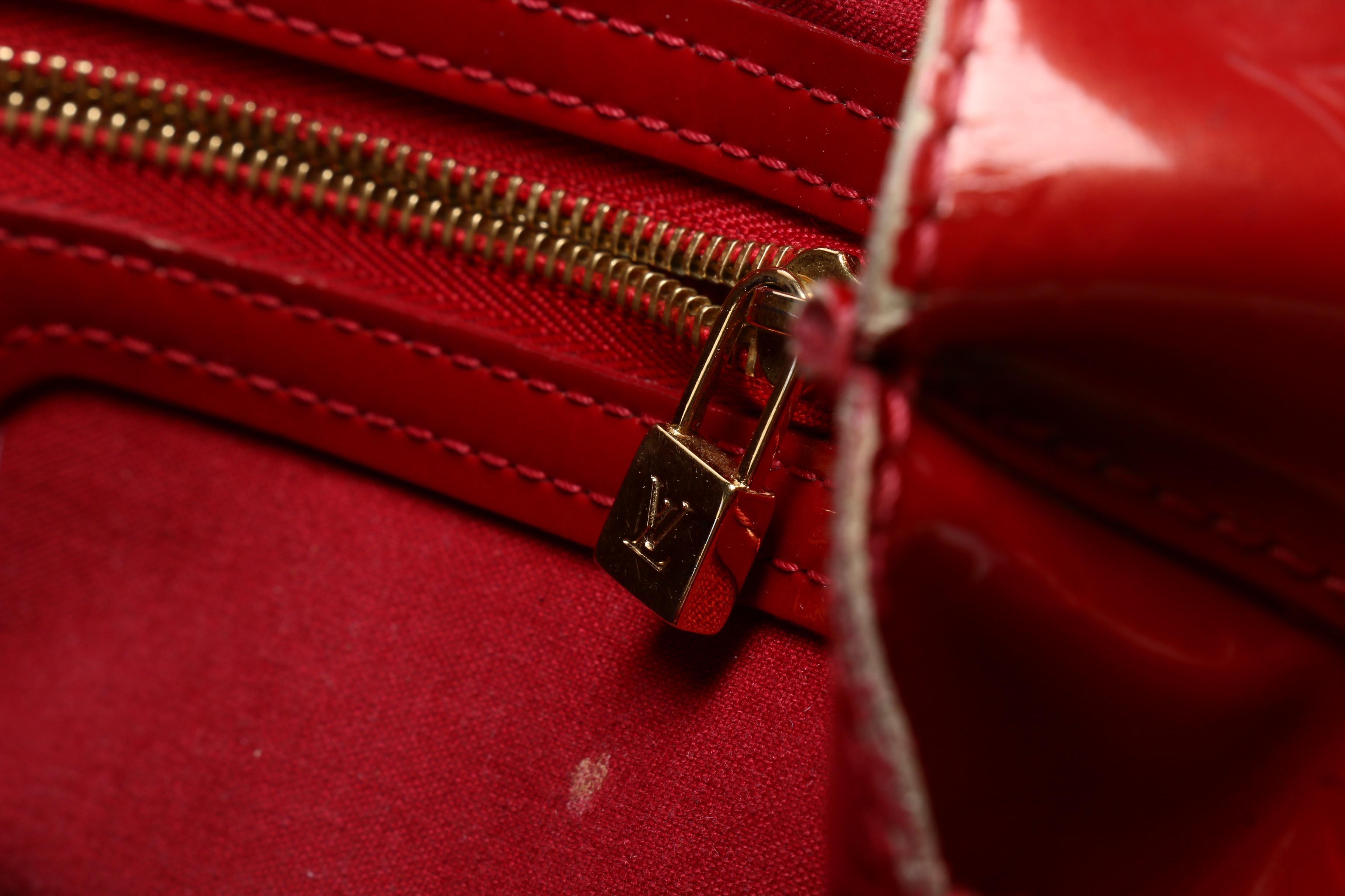 Louis Vuitton Pomme D'Amour Wilshire Monogram Vernis Leather PM Bag