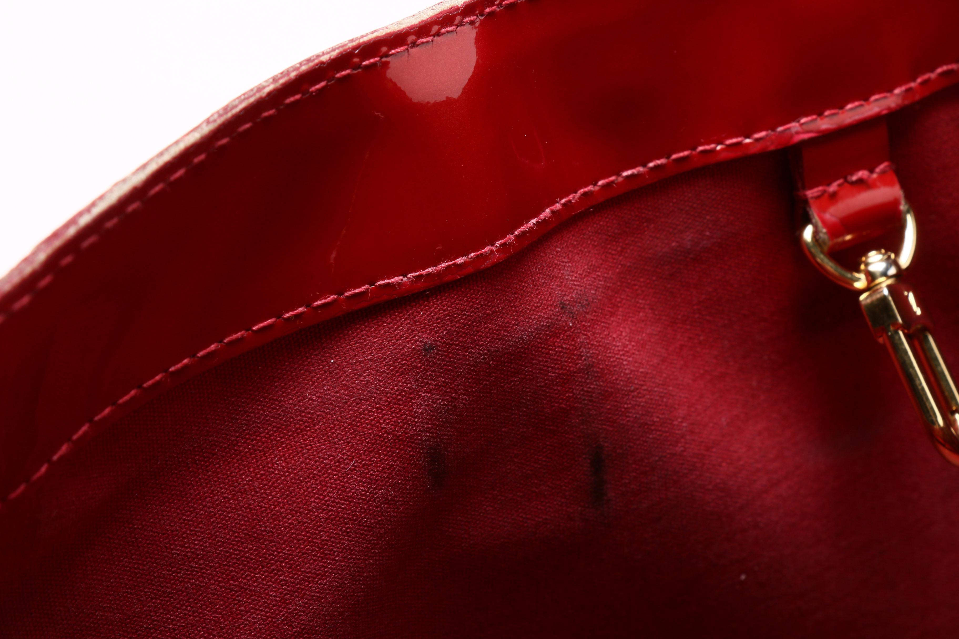 Louis Vuitton Pomme D'Amour Wilshire Monogram Vernis Leather PM Bag