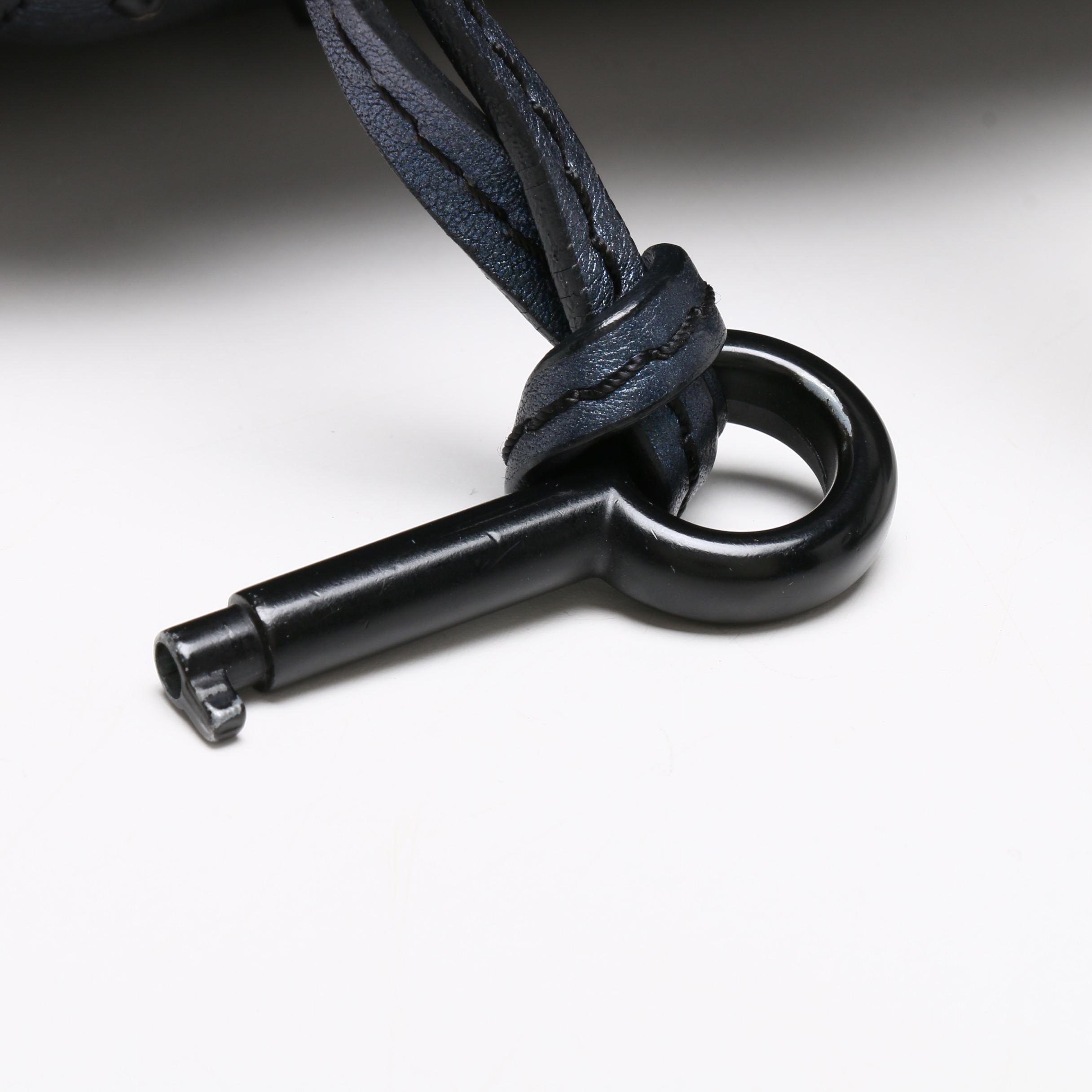 Chloé Metallic Blue Leather Paddington Satchel