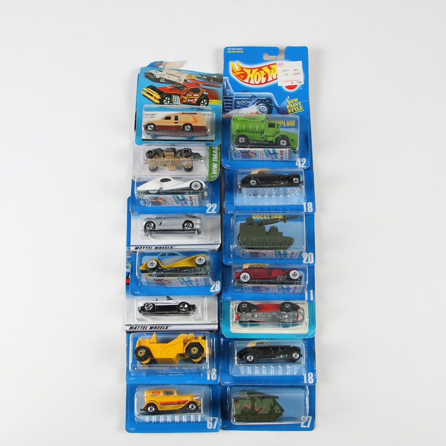 Vintage and Contemporary Hot Wheels Toy Cars